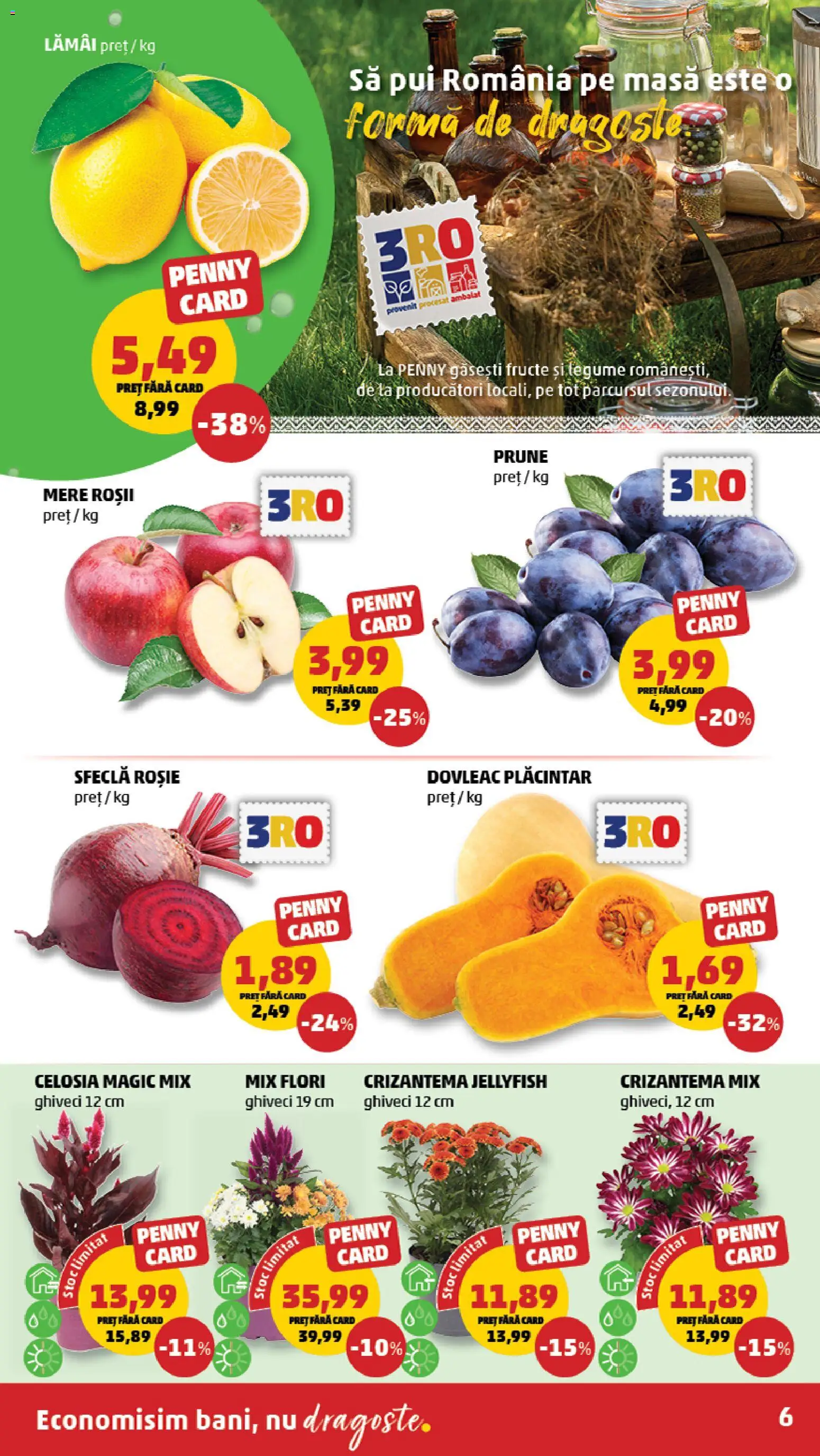 Catalog PENNY Market 23 - 28 Septembrie 2026 | Pagina 6 | Produse: Dovleac, Lamai, Mere, Fructe