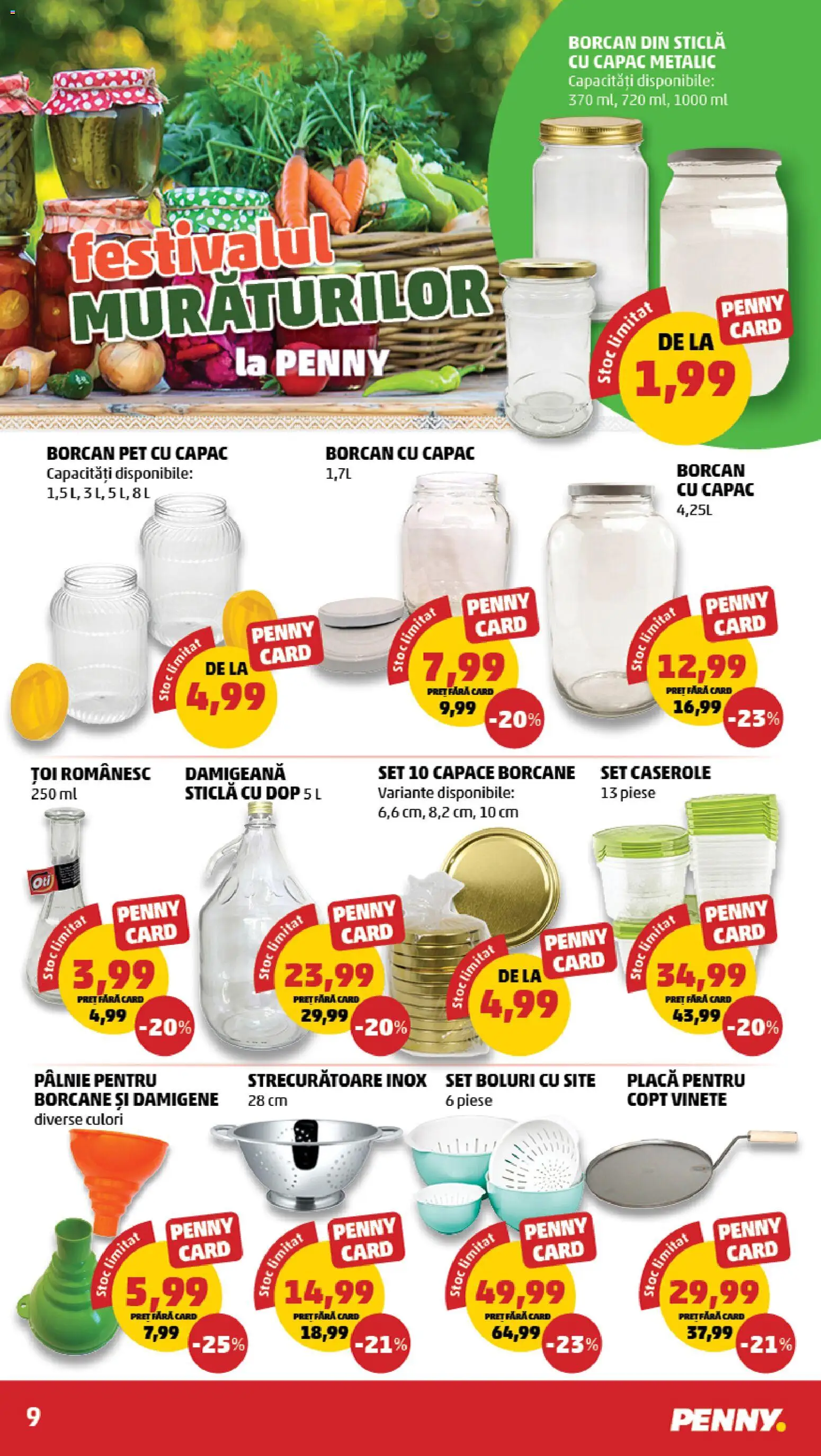 Catalog PENNY Market 23 - 28 Septembrie 2026 | Pagina 9 | Produse: Caserole, Borcan, Sticla cu capac