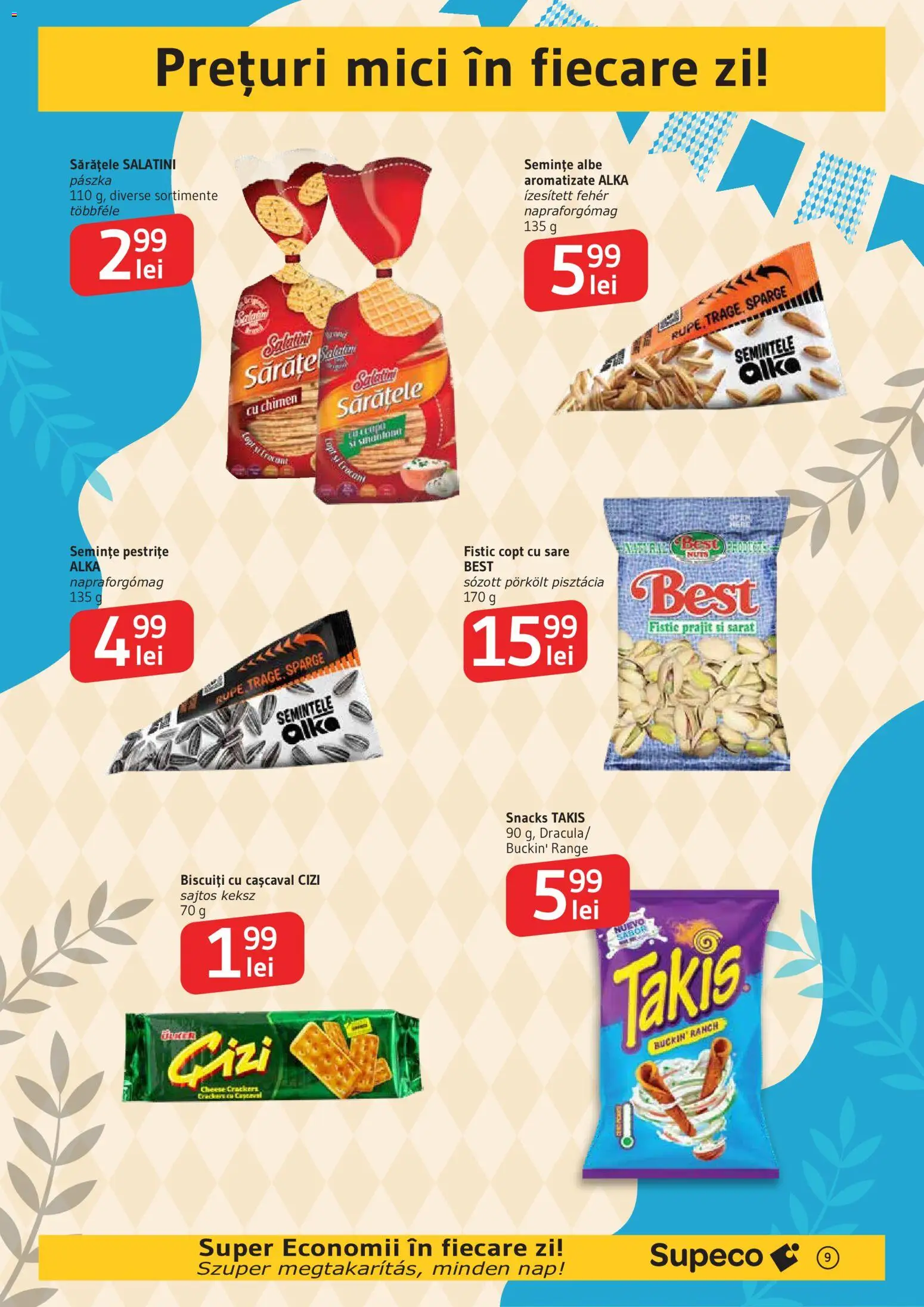 Catalog Supeco 24 Septembrie - 6 Octombrie 2026 | Pagina 9 | Produse: Mici, Semințe, Biscuiți, Sare