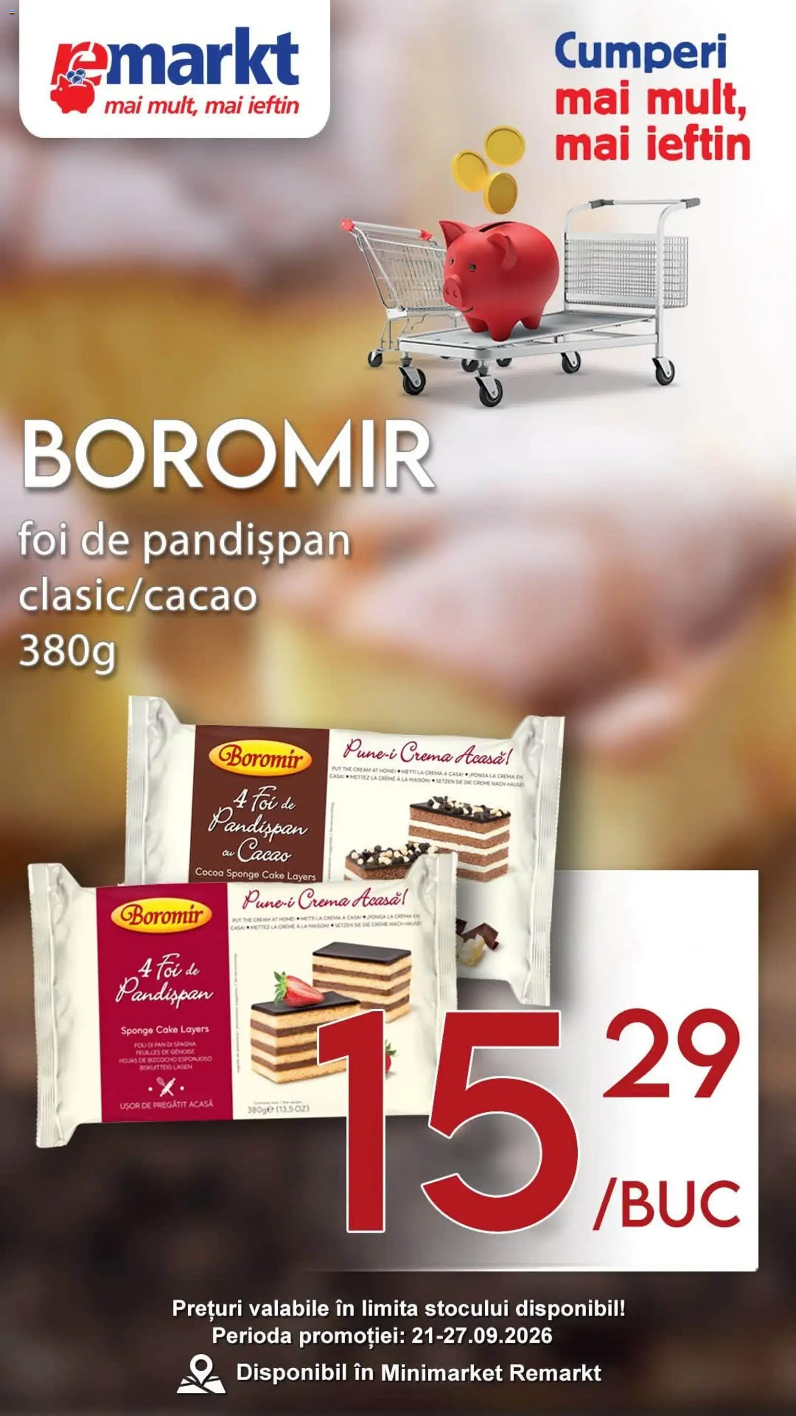 Catalog Remarkt 22 - 26 Septembrie 2026 | Pagina 3 | Produse: Cremă, Cacao
