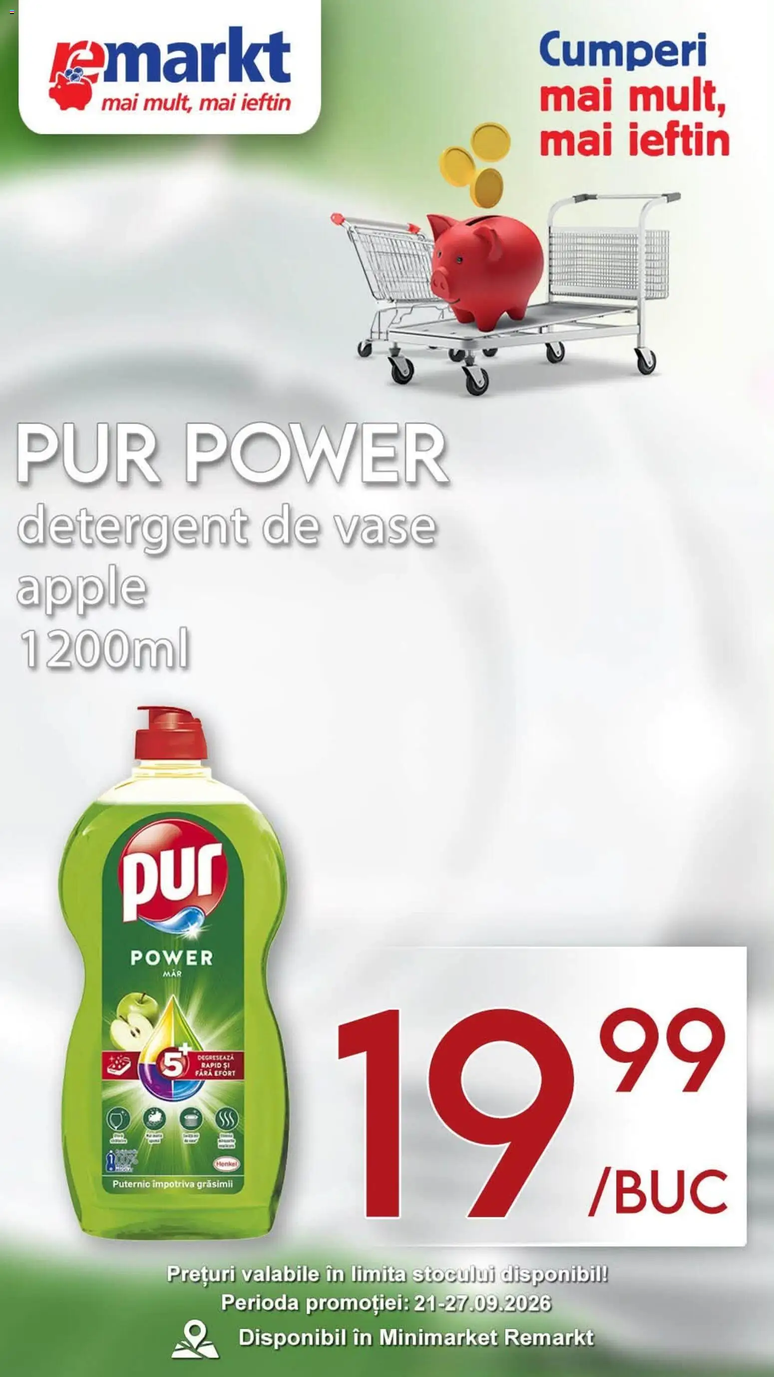 Catalog Remarkt 22 - 26 Septembrie 2026 | Pagina 4 | Produse: Detergent de vase, Apple, Detergent, Power