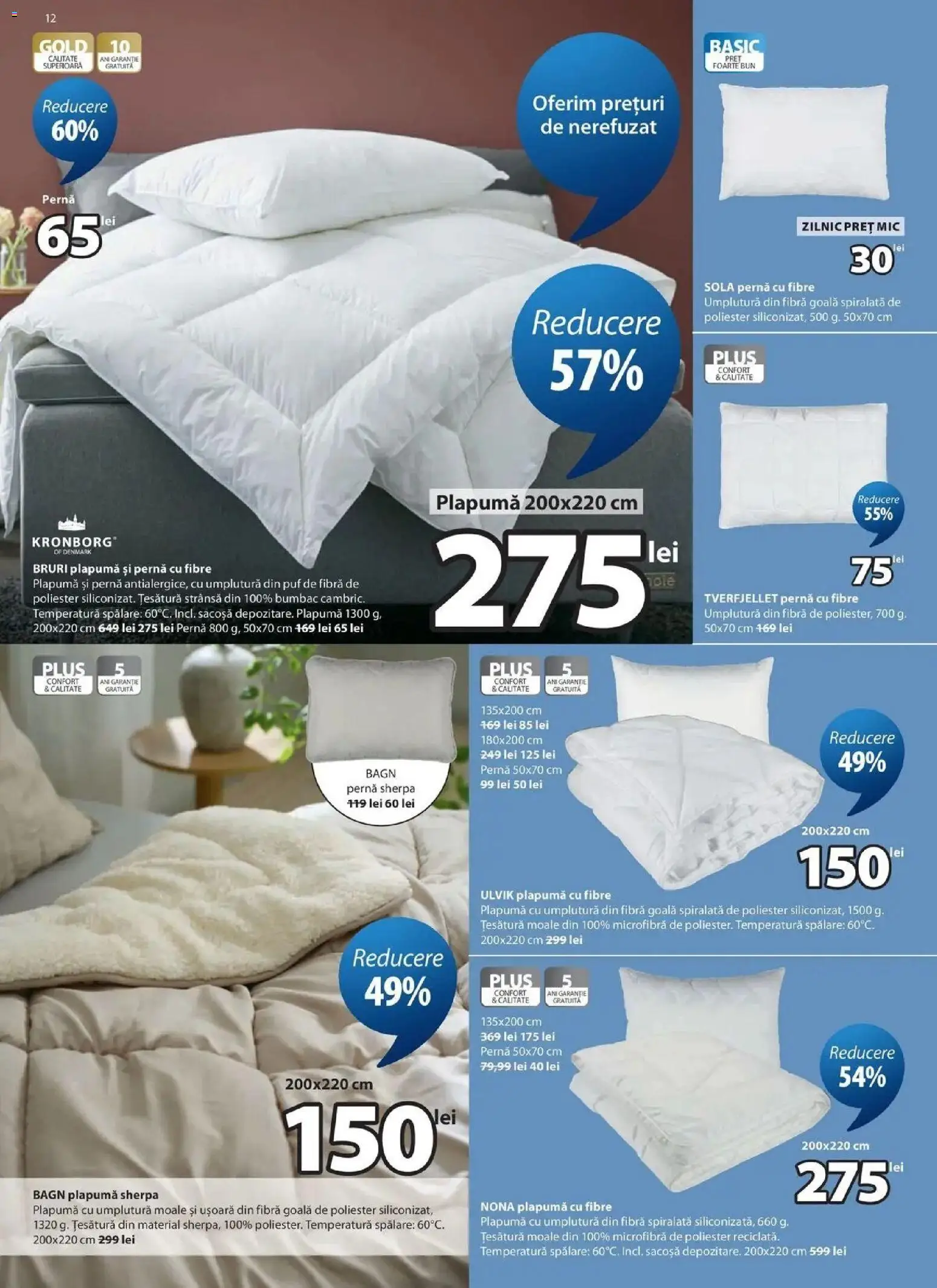 Catalog JYSK 24 Septembrie - 23 Octombrie 2026 | Pagina 12 | Produse: Pernă, Saltea gonflabilă, Lavabila, Plus