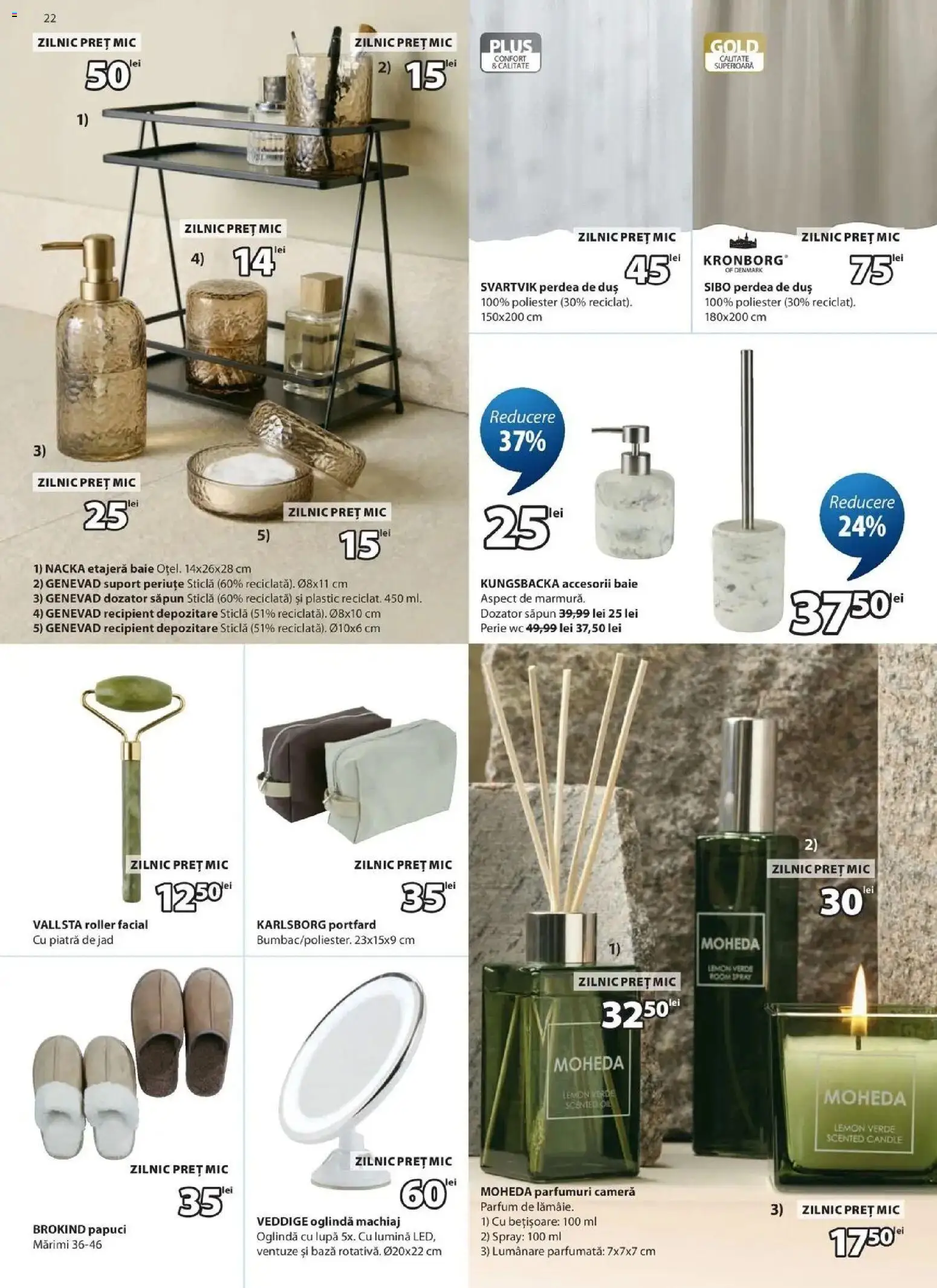 Catalog JYSK 24 Septembrie - 23 Octombrie 2026 | Pagina 22 | Produse: Perdea, Covoraș de baie, Sport, Plus
