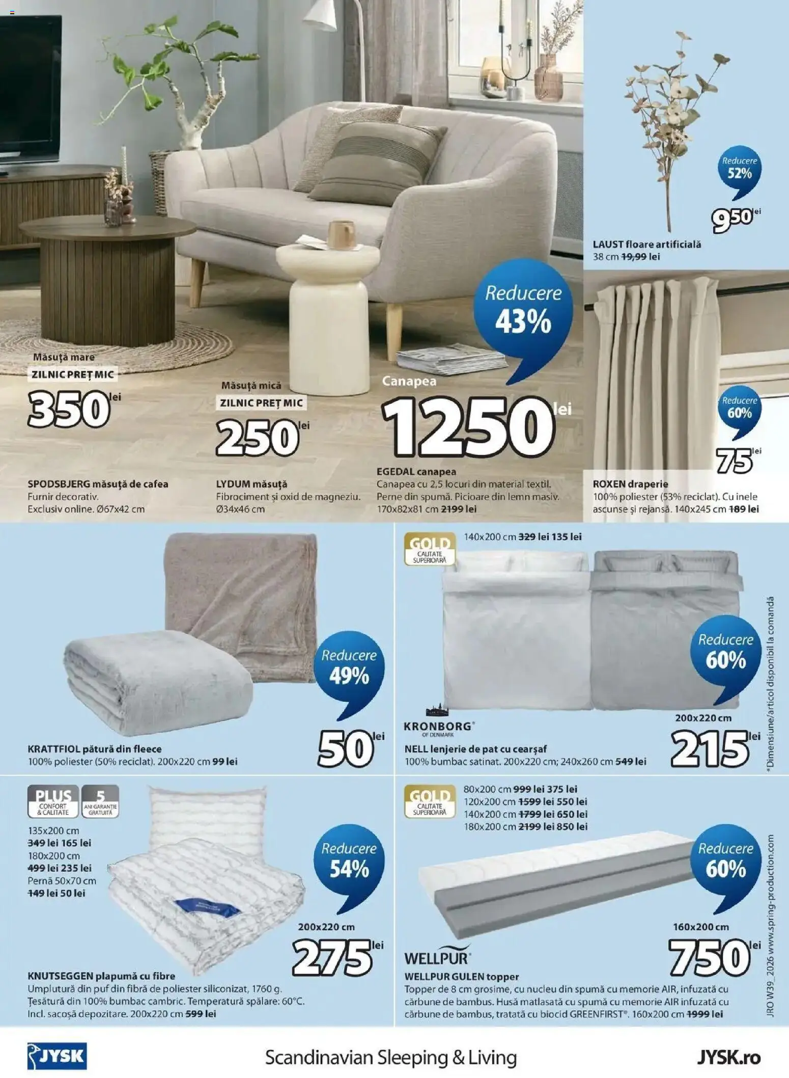 Catalog JYSK 24 Septembrie - 23 Octombrie 2026 | Pagina 24 | Produse: Etajeră, Machiaj, Sport, Papuci