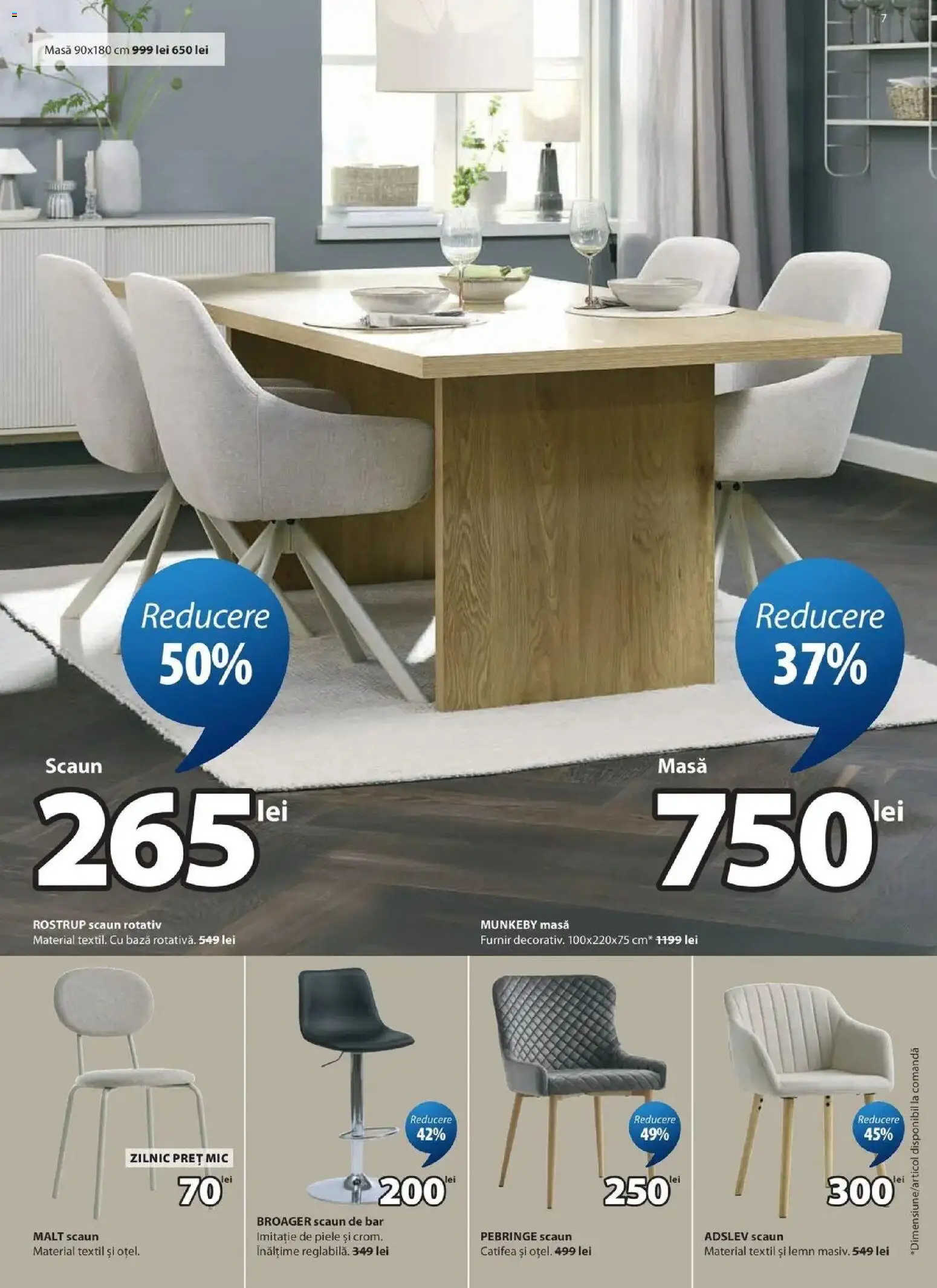 Catalog JYSK 24 Septembrie - 23 Octombrie 2026 | Pagina 7 | Produse: Birou, Perne, Scaun de birou, Perdea