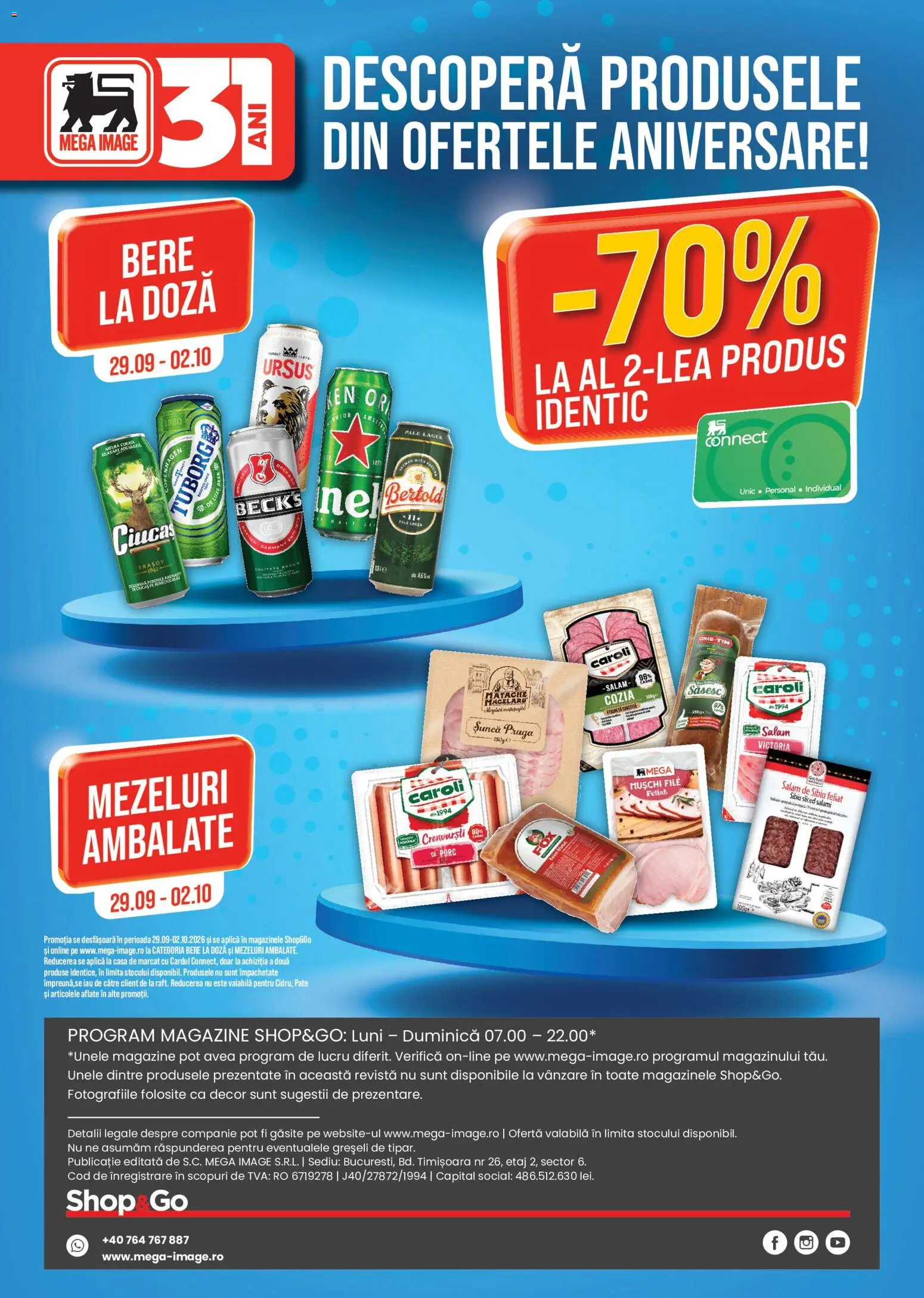 Catalog Mega Image 25 - 27 Septembrie 2026 | Pagina 6 | Produse: Ursus, Sunca praga, Mușchi, Bere