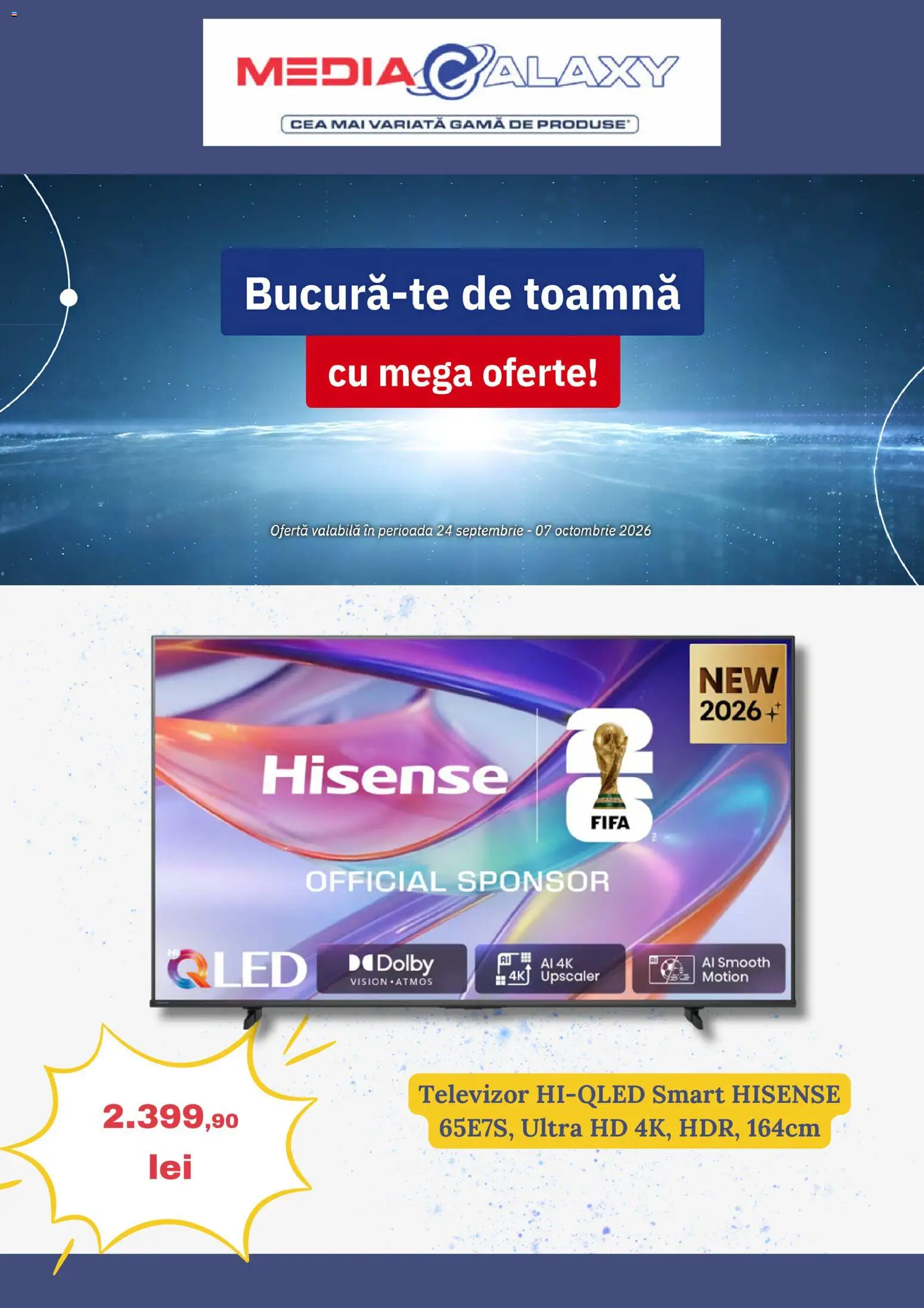 Catalog Media Galaxy 24 Septembrie - 6 Octombrie 2026 | Pagina 1 | Produse: Televizor