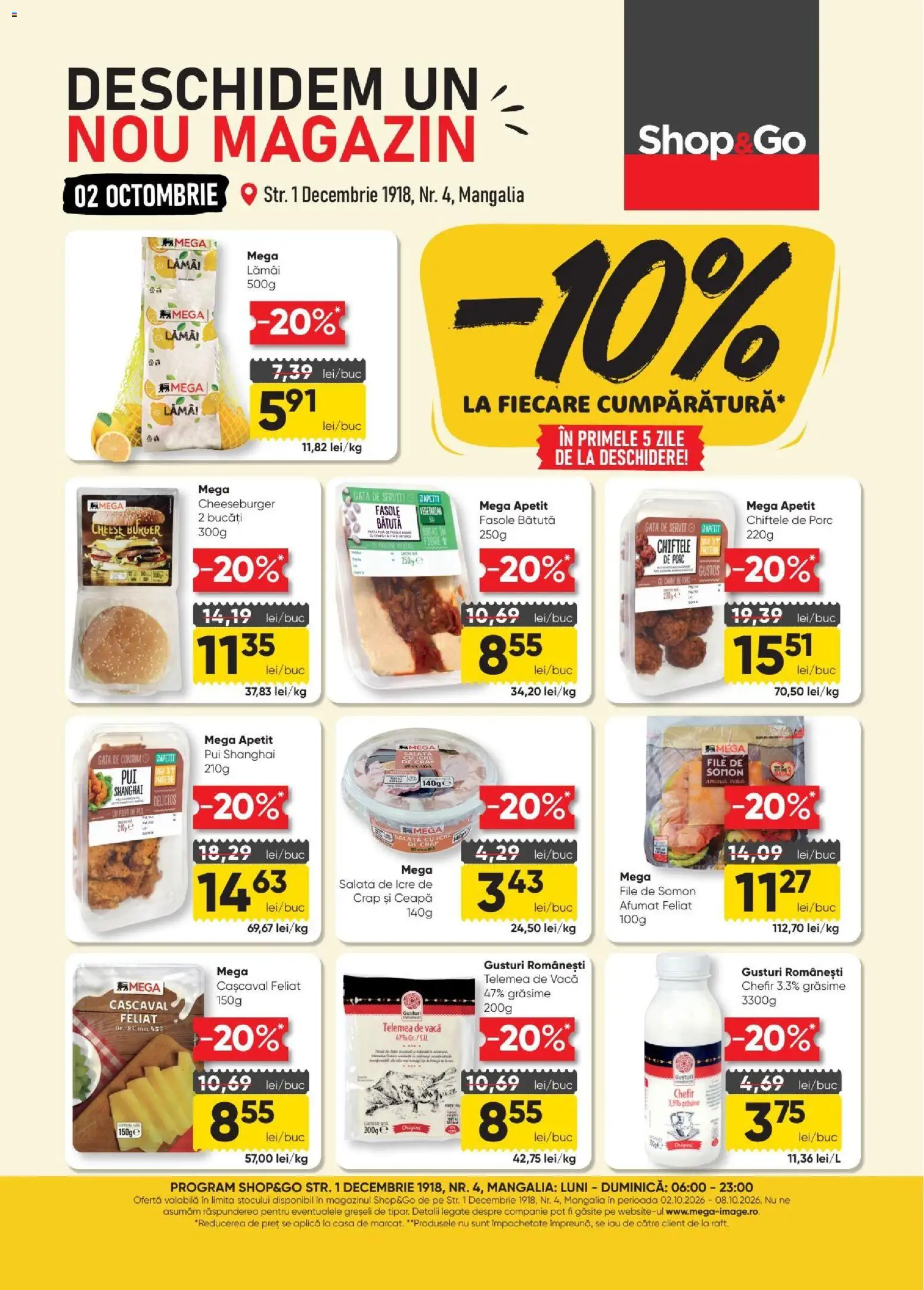 Catalog Mega Image 2 - 7 Octombrie 2026 | Pagina 1 | Produse: Lamai, Aplică, Pui, Cașcaval