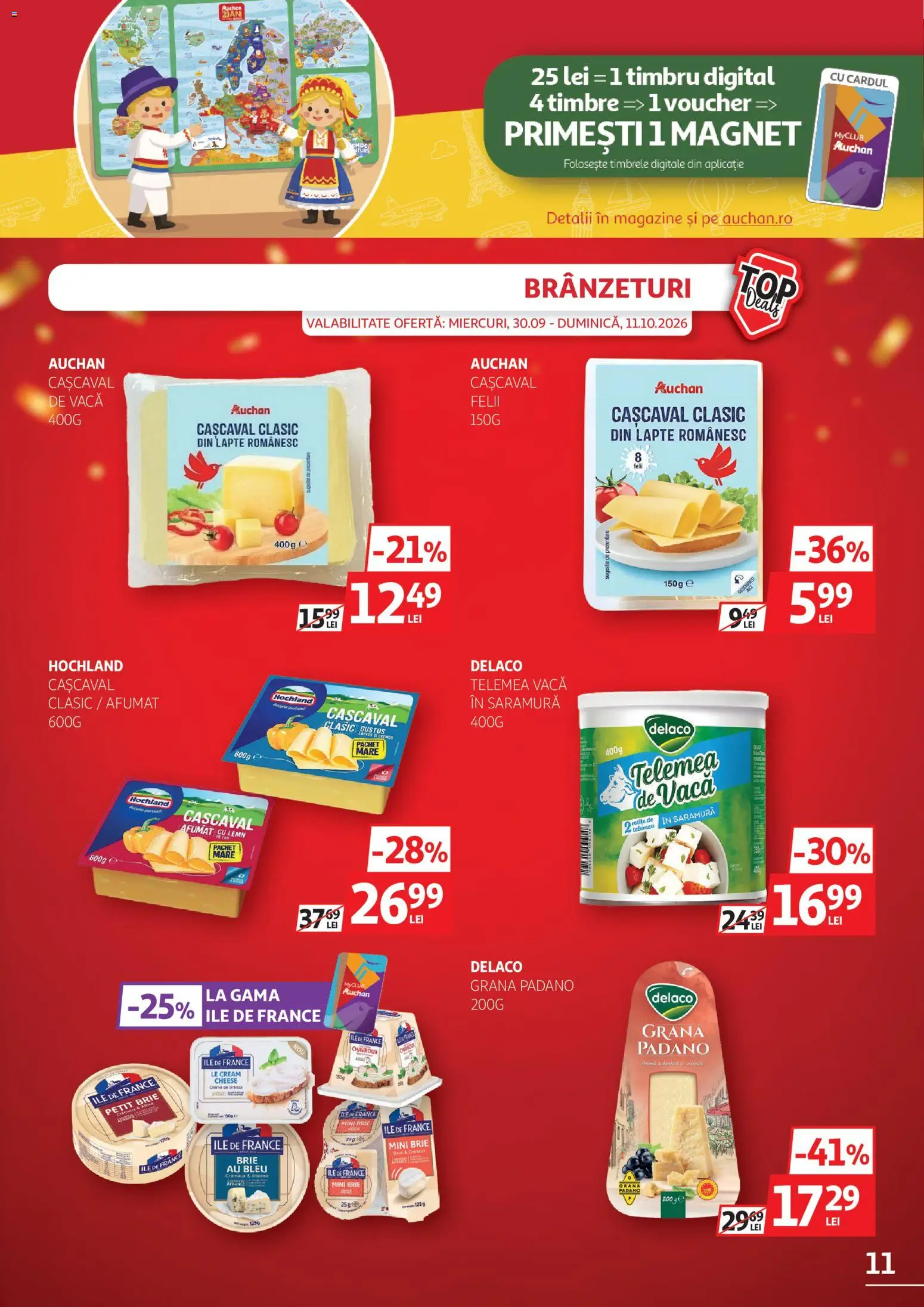 Catalog Auchan 30 Septembrie - 10 Octombrie 2026 | Pagina 11 | Produse: Delaco, Cașcaval, Lapte, Hochland