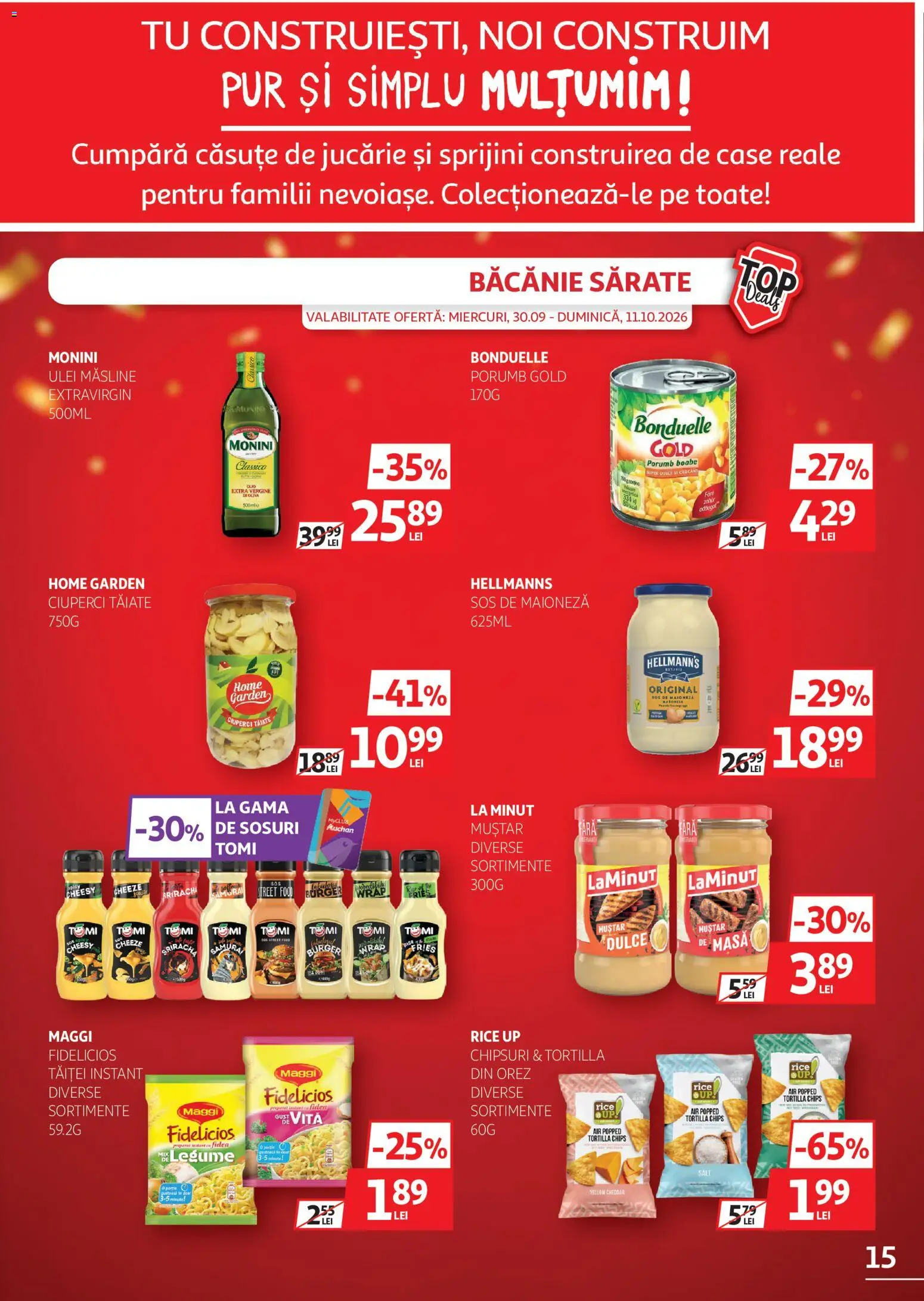 Catalog Auchan 30 Septembrie - 10 Octombrie 2026 | Pagina 15 | Produse: Orez, Chipsuri, Burger, Maioneză