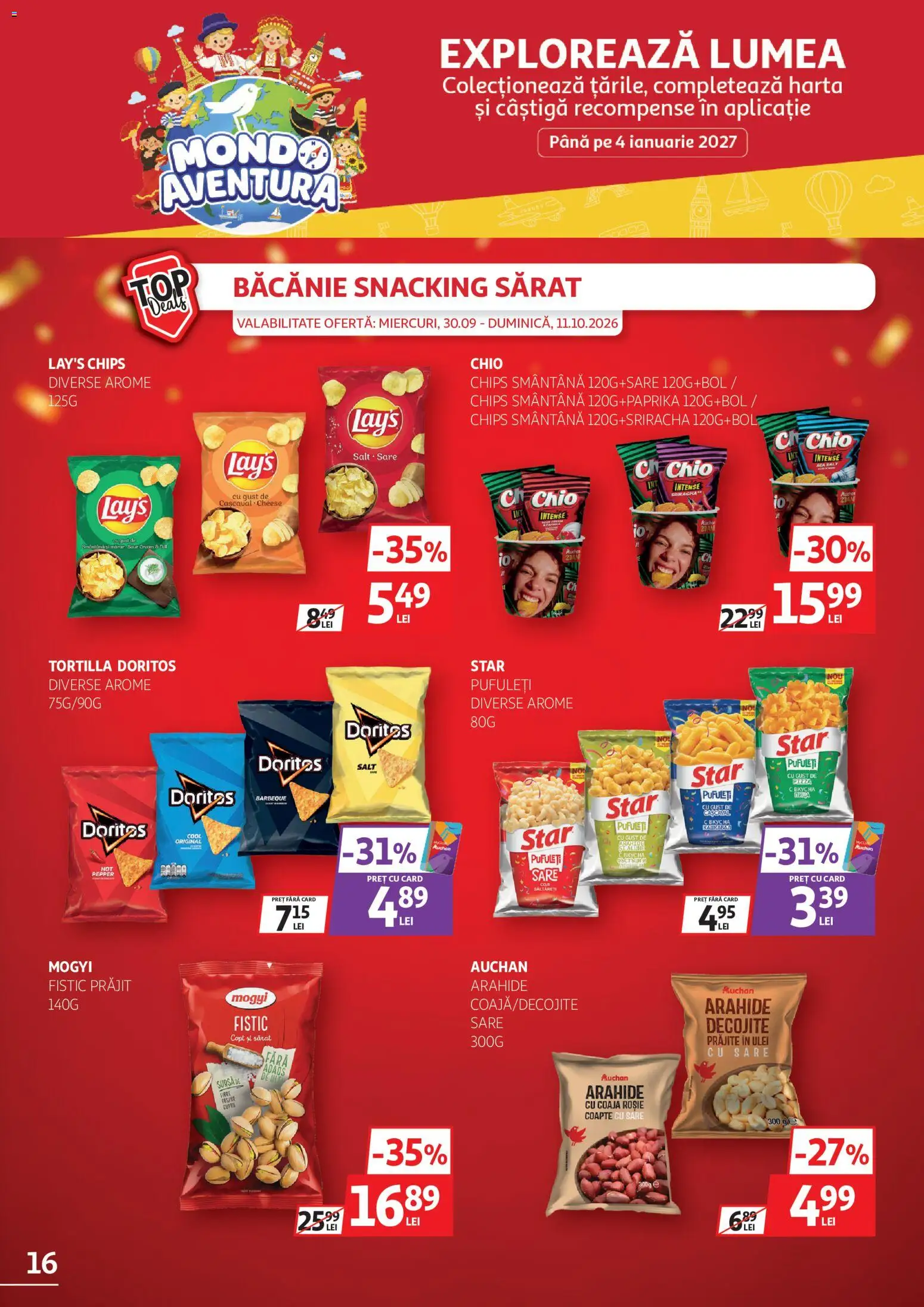 Catalog Auchan 30 Septembrie - 10 Octombrie 2026 | Pagina 16 | Produse: Ulei, Pizza, Smântână, Doritos