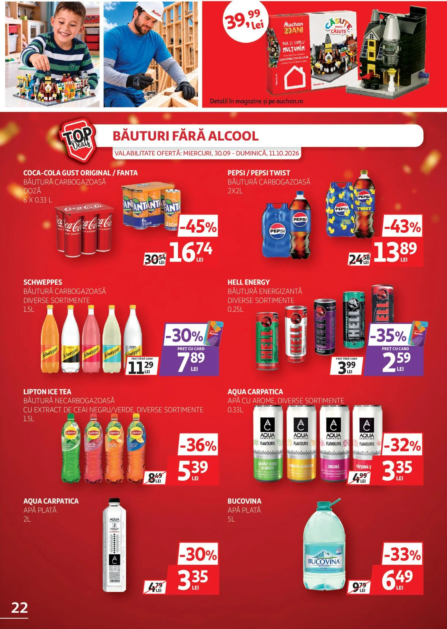 Catalog Auchan 30 Septembrie - 10 Octombrie 2026 | Pagina 22 | Produse: Menta, Ceai, Apă, Lămâie