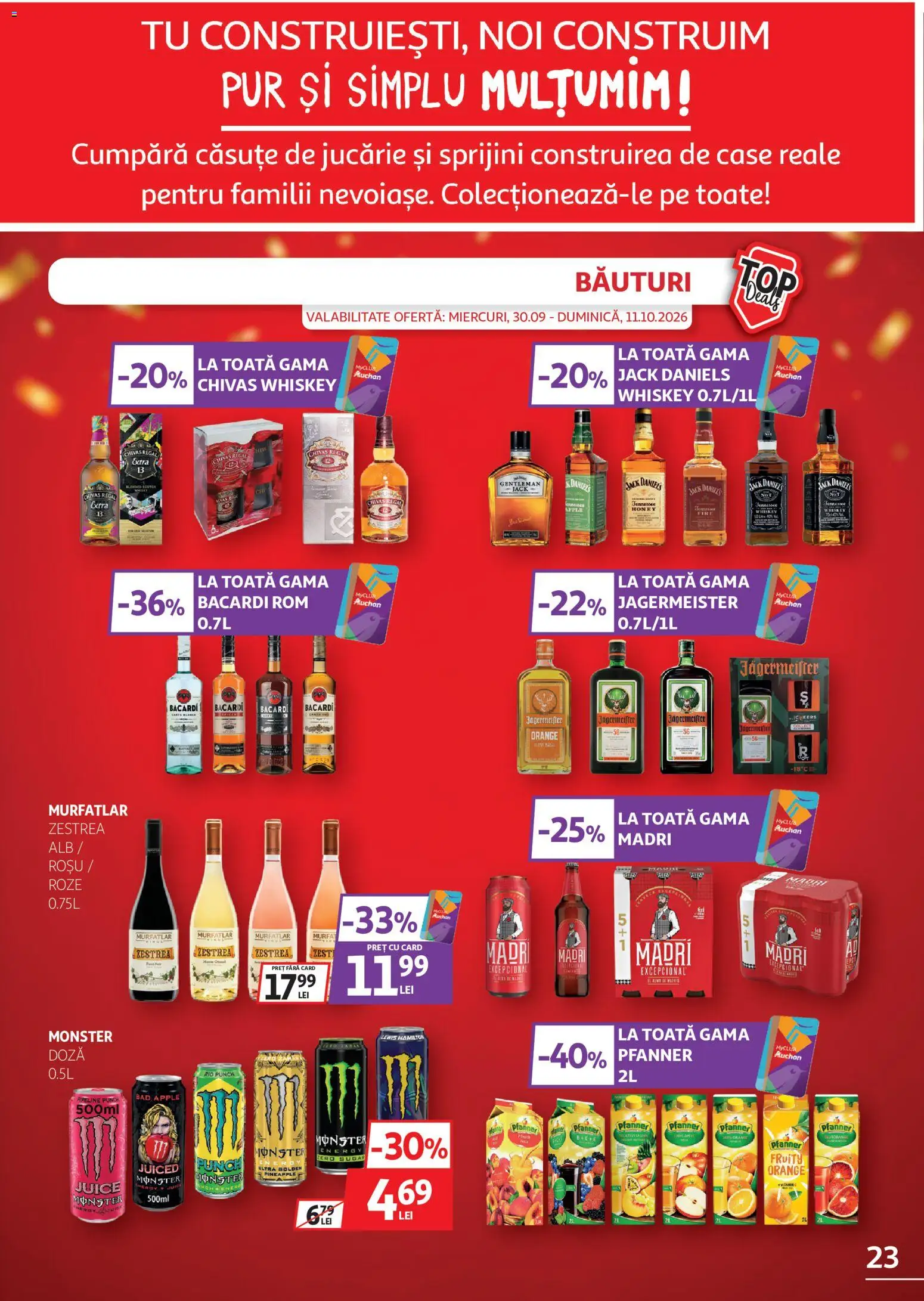 Catalog Auchan 30 Septembrie - 10 Octombrie 2026 | Pagina 23 | Produse: Zero, Apple, Rom, Whiskey
