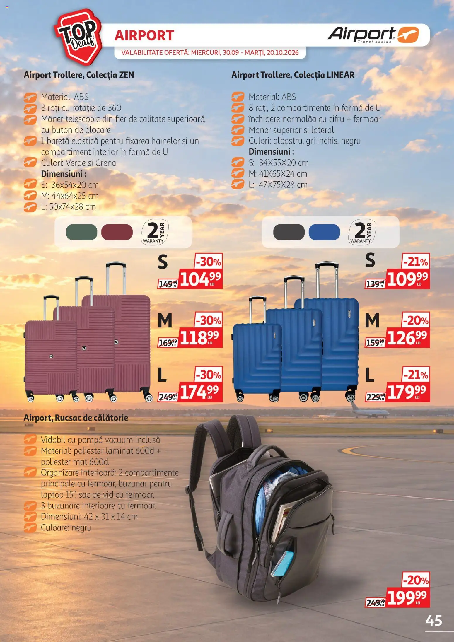 Catalog Auchan 30 Septembrie - 10 Octombrie 2026 | Pagina 45 | Produse: Laptop, Sac, Buzunare, Rucsac