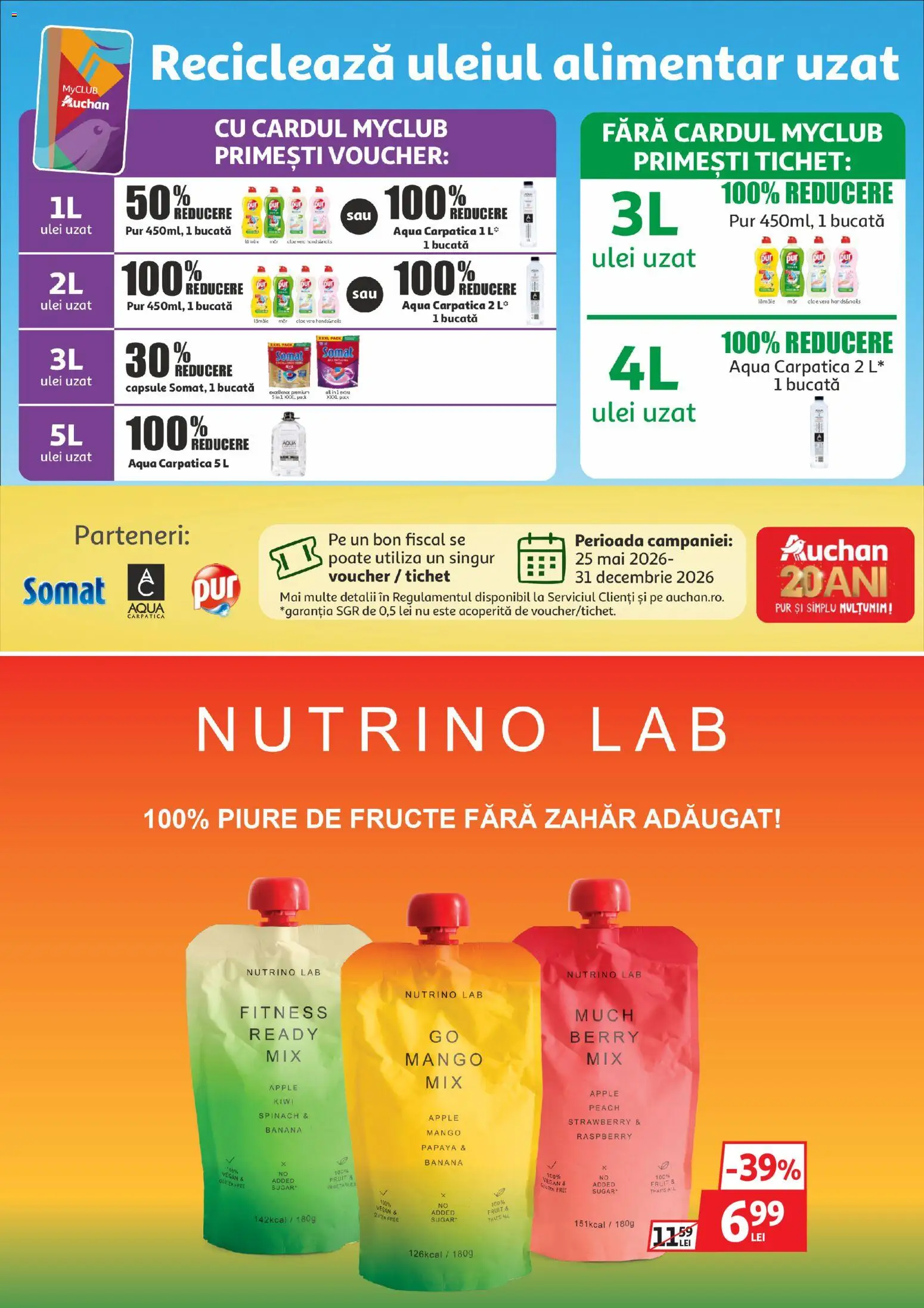 Catalog Auchan 30 Septembrie - 10 Octombrie 2026 | Pagina 48 | Produse: Aloe vera, Aqua Carpatica, Aqua, Mango