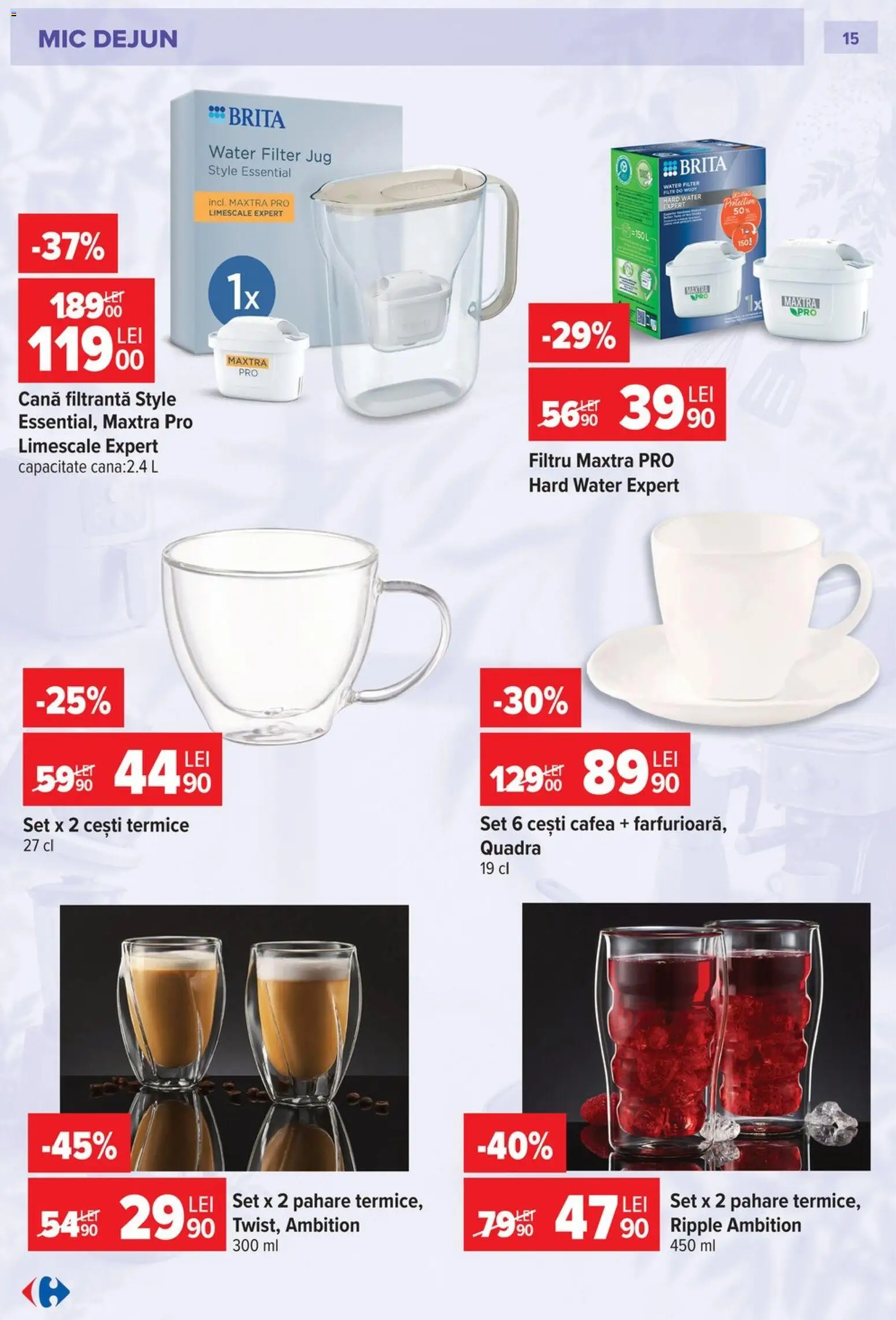 Catalog Carrefour 23 Septembrie - 26 Octombrie 2026 | Pagina 15 | Produse: Style, Pahare, Cafea
