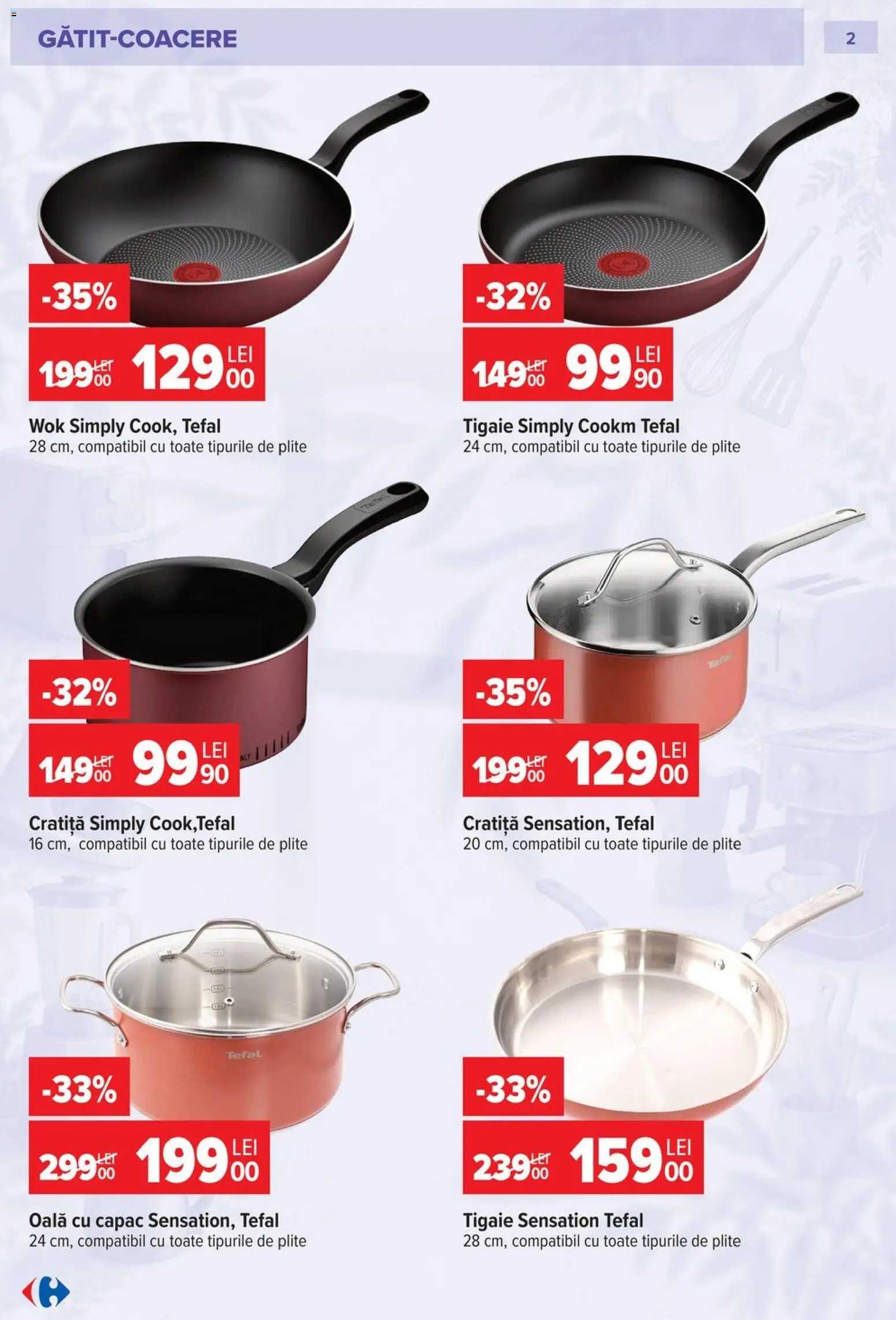 Catalog Carrefour 23 Septembrie - 26 Octombrie 2026 | Pagina 2 | Produse: Tigaie, Cratiță, Oală