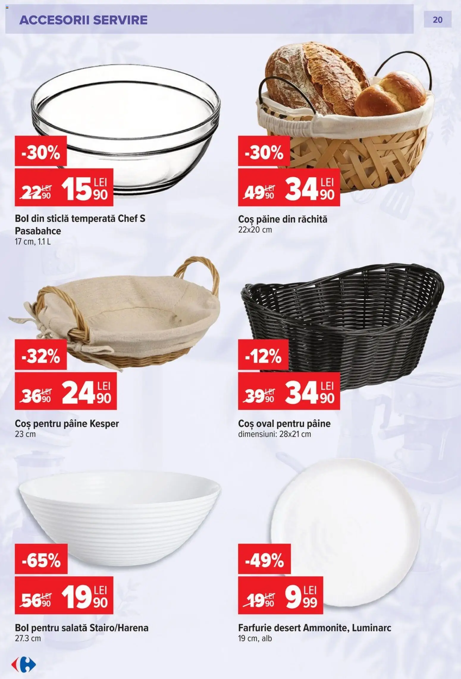 Catalog Carrefour 23 Septembrie - 26 Octombrie 2026 | Pagina 20 | Produse: Bol, Coș, Farfurie, Desert