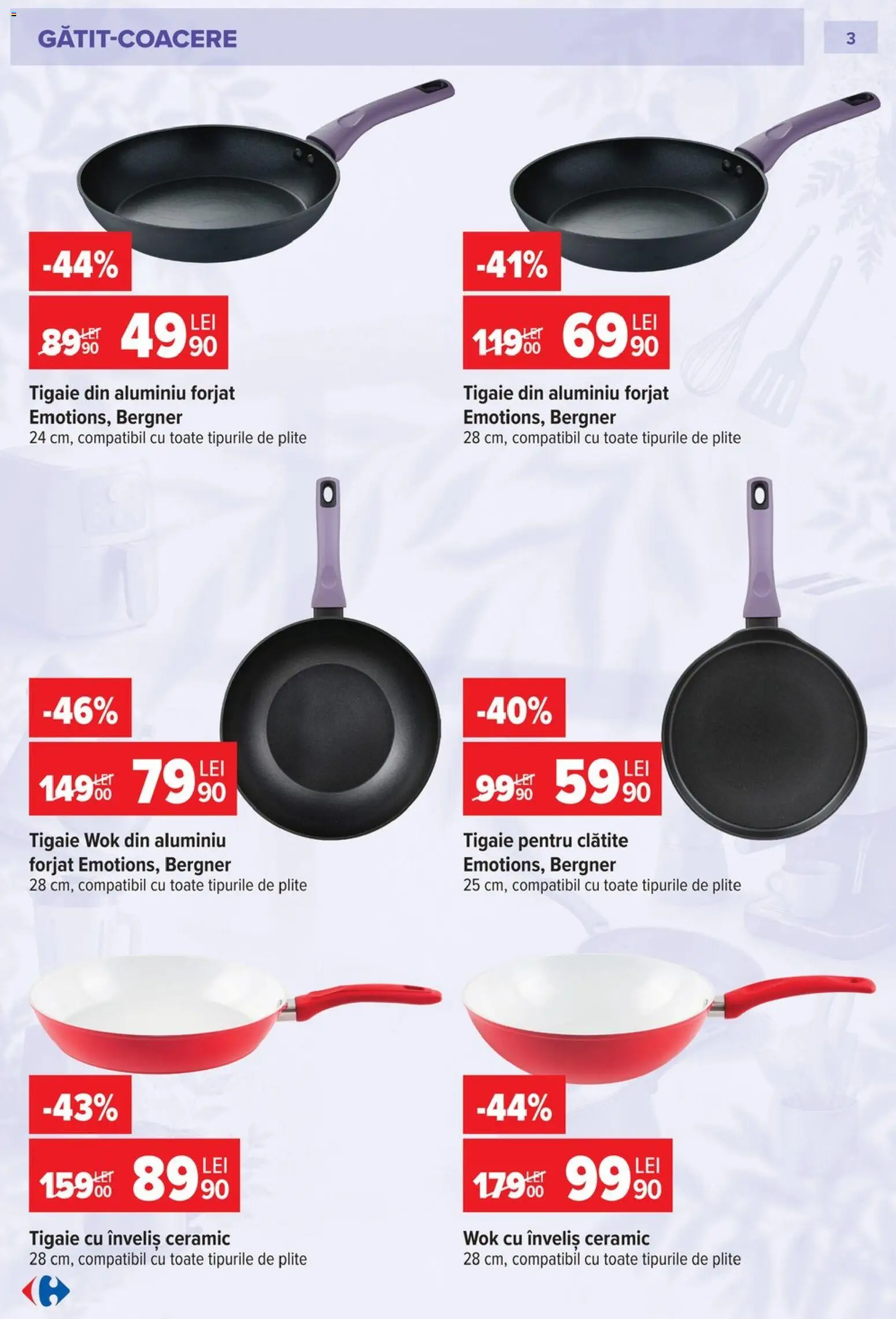Catalog Carrefour 23 Septembrie - 26 Octombrie 2026 | Pagina 3 | Produse: Tigaie, Clătite