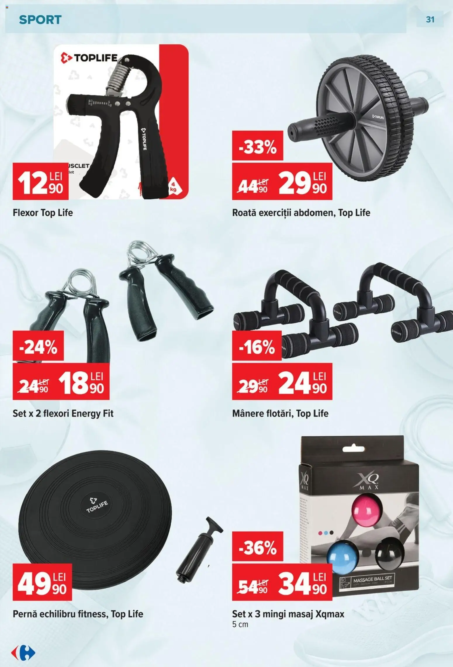 Catalog Carrefour 23 Septembrie - 26 Octombrie 2026 | Pagina 31 | Produse: Mânere, Top, Pernă, Sport