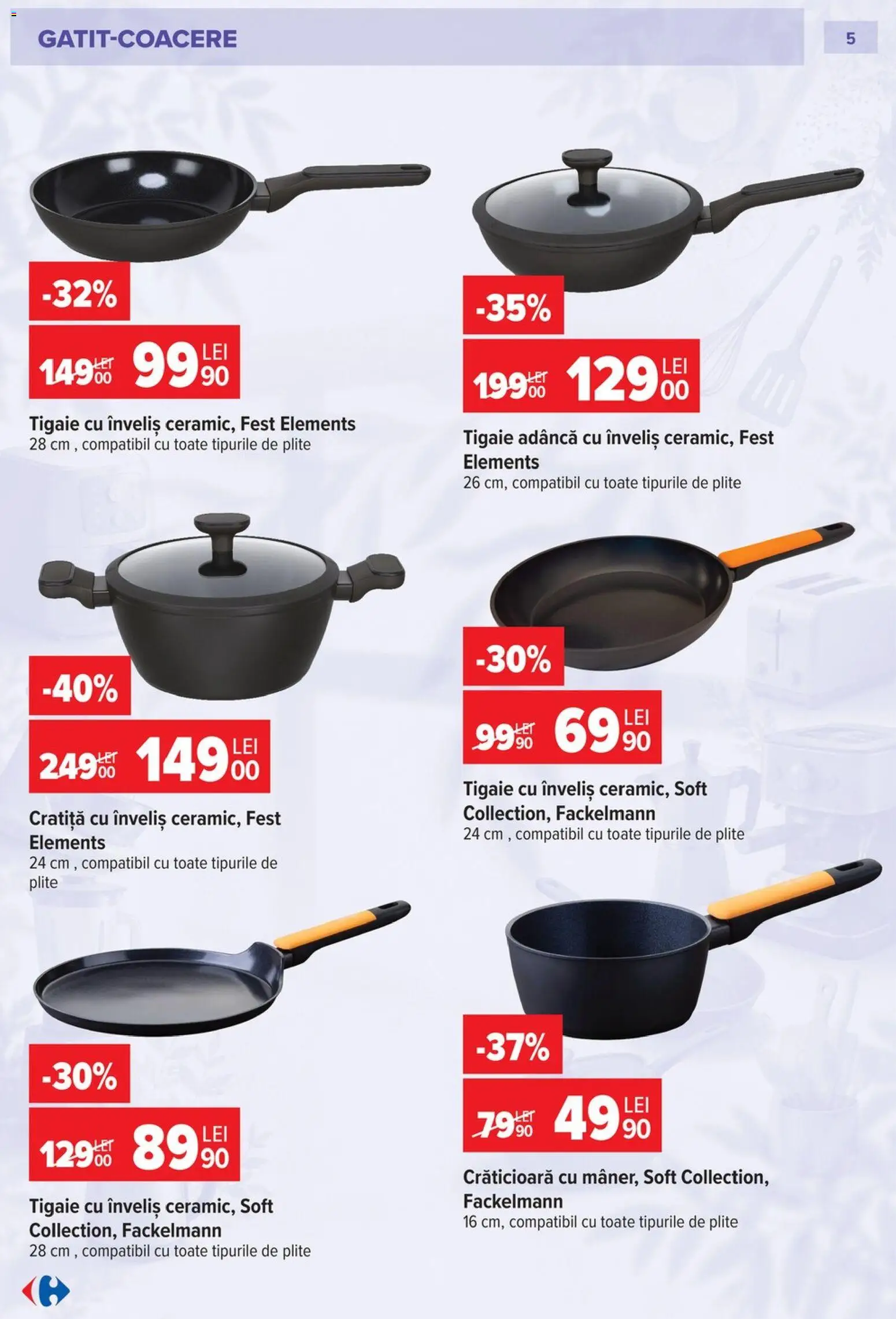 Catalog Carrefour 23 Septembrie - 26 Octombrie 2026 | Pagina 5 | Produse: Tigaie, Cratiță
