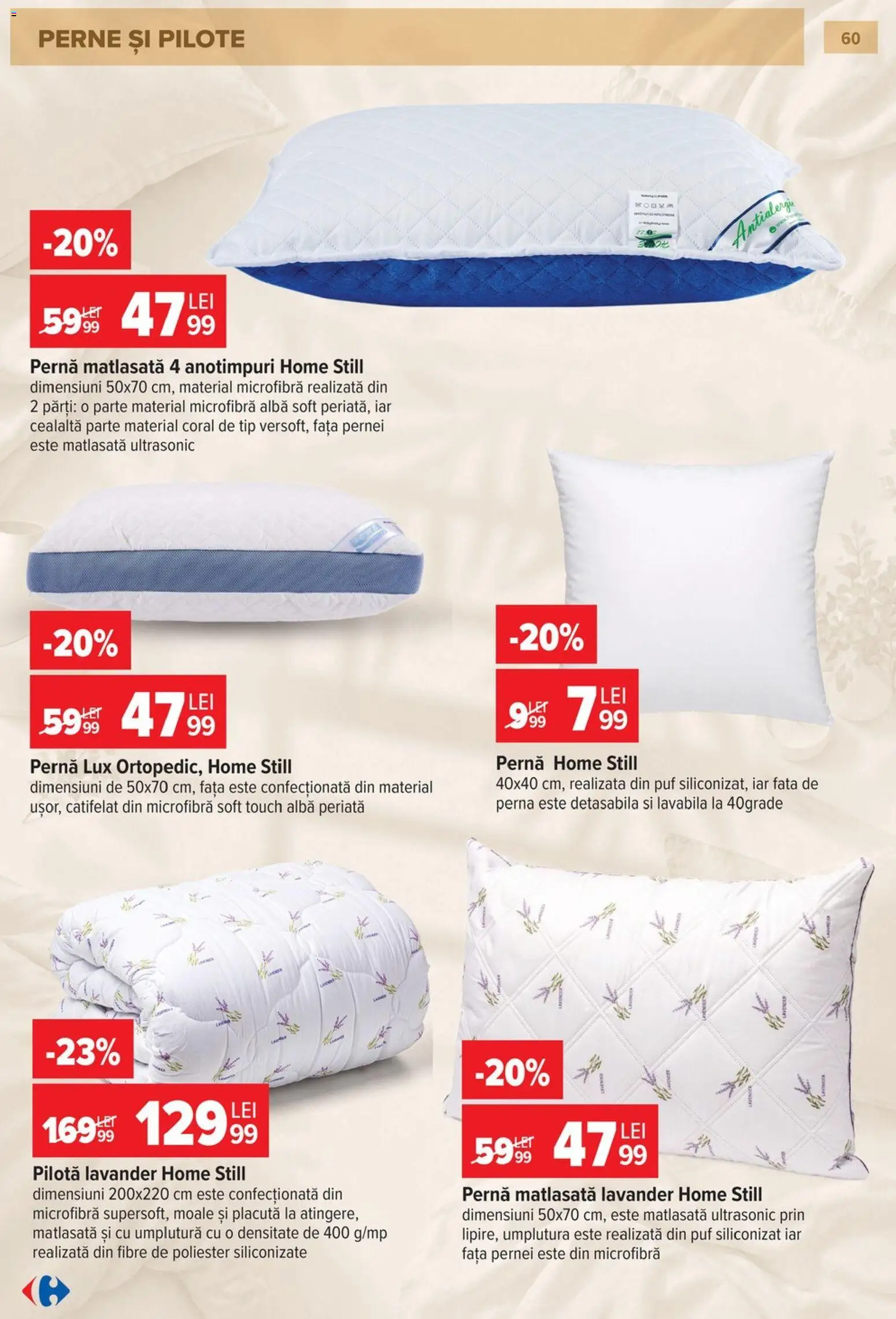 Catalog Carrefour 23 Septembrie - 26 Octombrie 2026 | Pagina 61 | Produse: Home Still, Soft touch, Lux, Tip