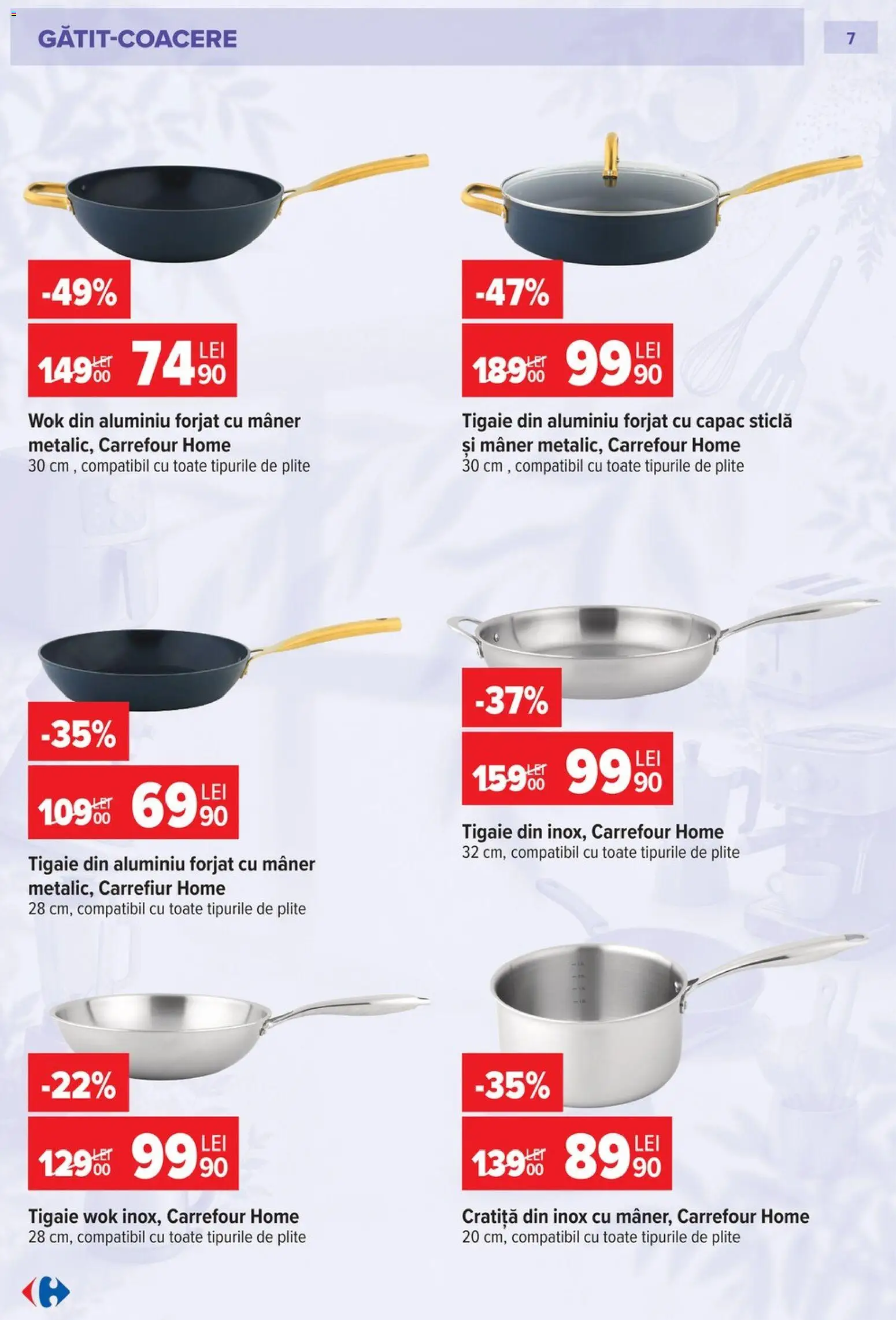 Catalog Carrefour 23 Septembrie - 26 Octombrie 2026 | Pagina 7 | Produse: Tigaie, Cratiță, Mâner
