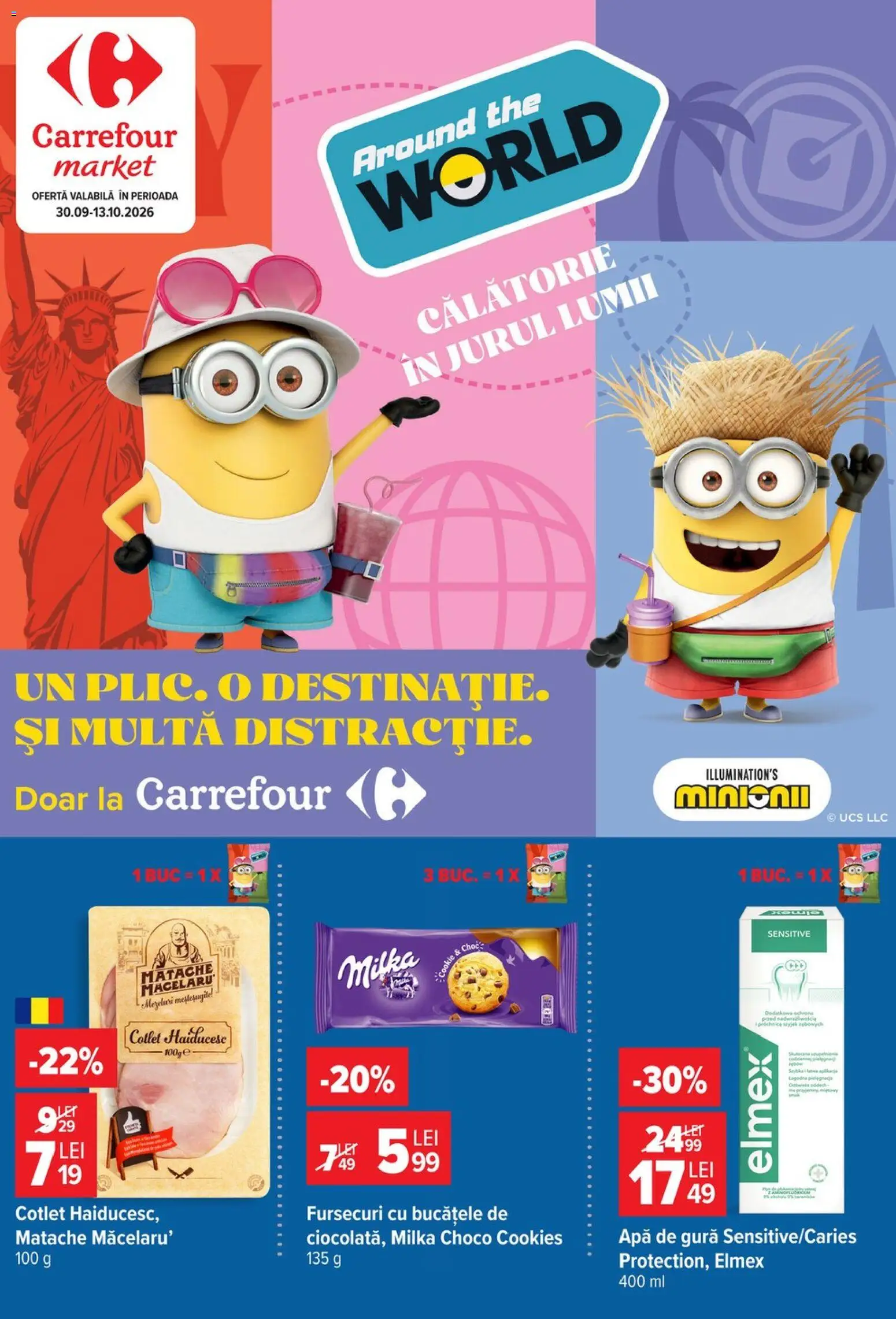 Catalog Carrefour 30 Septembrie - 12 Octombrie 2026 | Pagina 1 | Produse: Cotlet, Apă de gură, Apă