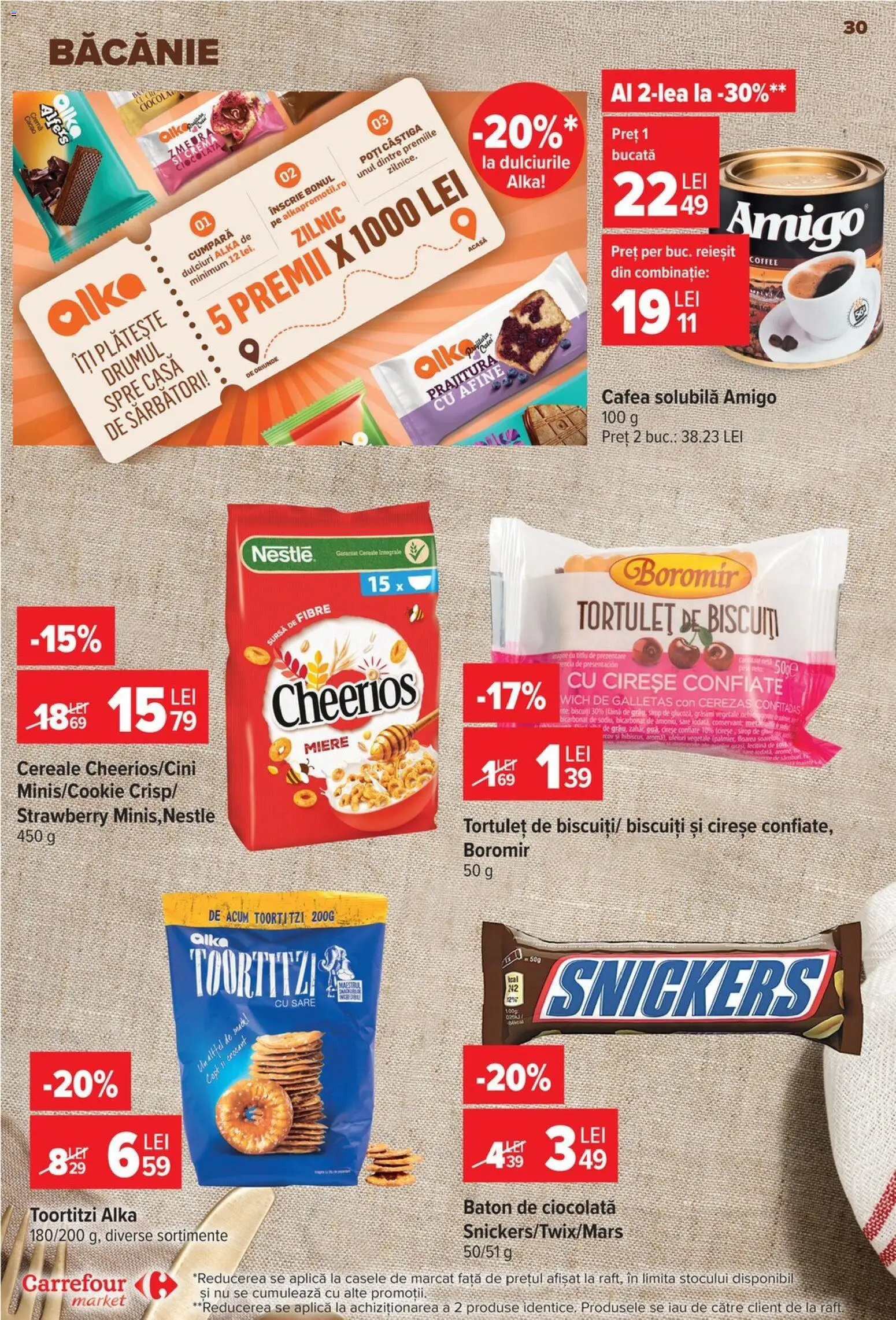 Catalog Carrefour 30 Septembrie - 12 Octombrie 2026 | Pagina 30 | Produse: Zmeură, Ciocolată, Biscuiți, Zahăr