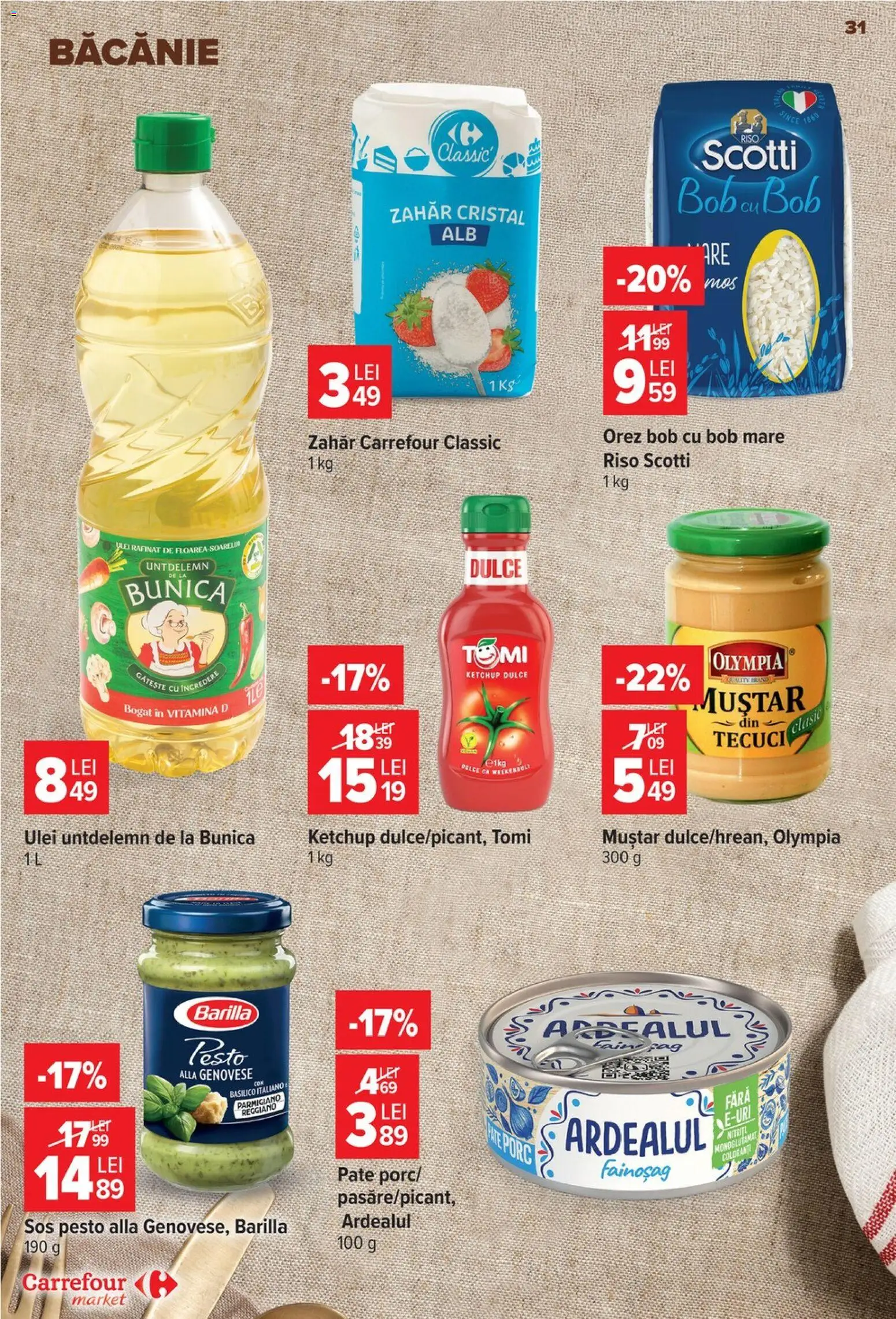 Catalog Carrefour 30 Septembrie - 12 Octombrie 2026 | Pagina 31 | Produse: Carrefour Classic, Barilla, Pate, Muștar