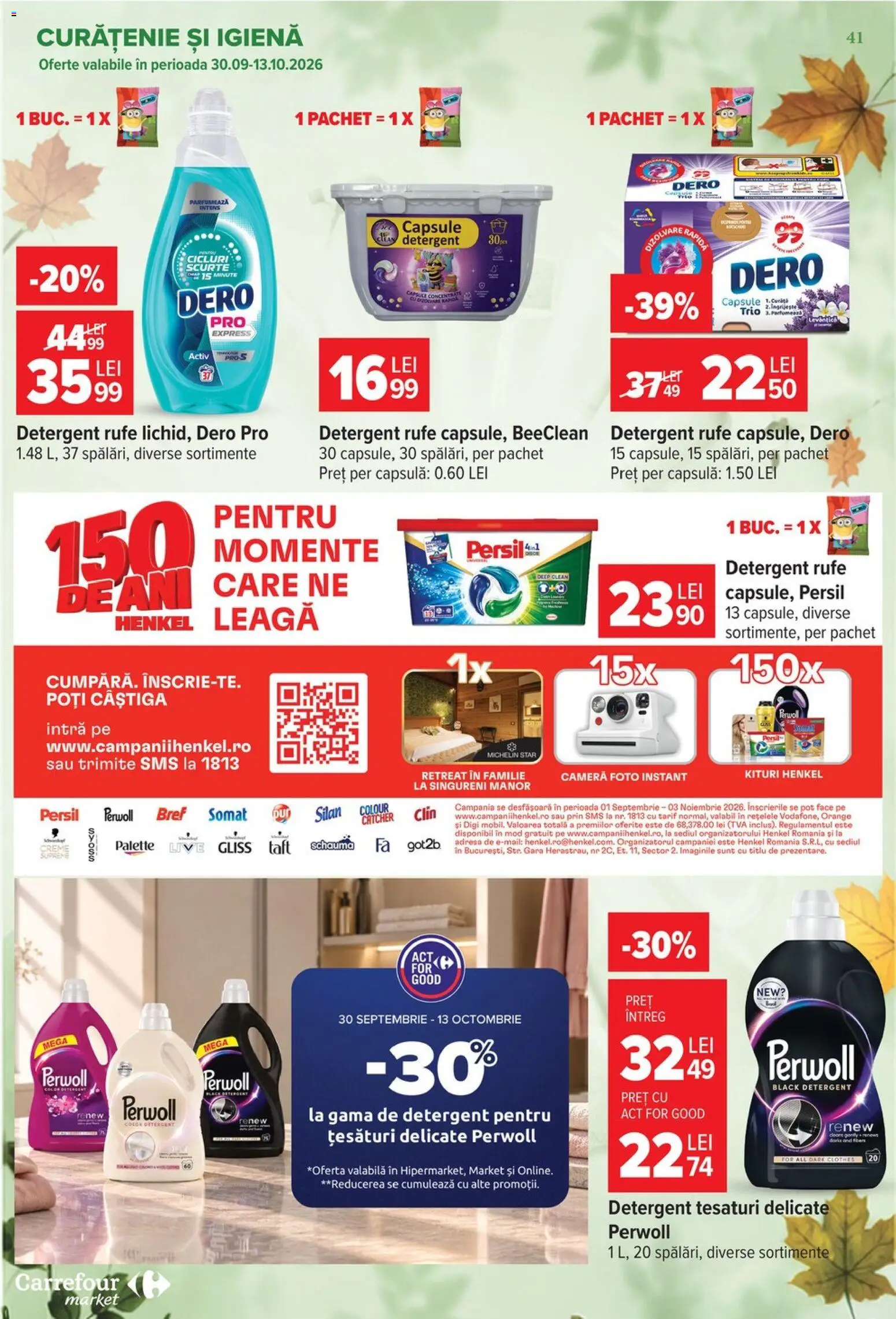 Catalog Carrefour 30 Septembrie - 12 Octombrie 2026 | Pagina 41 | Produse: Silan, Clean, Cameră, Detergent Rufe