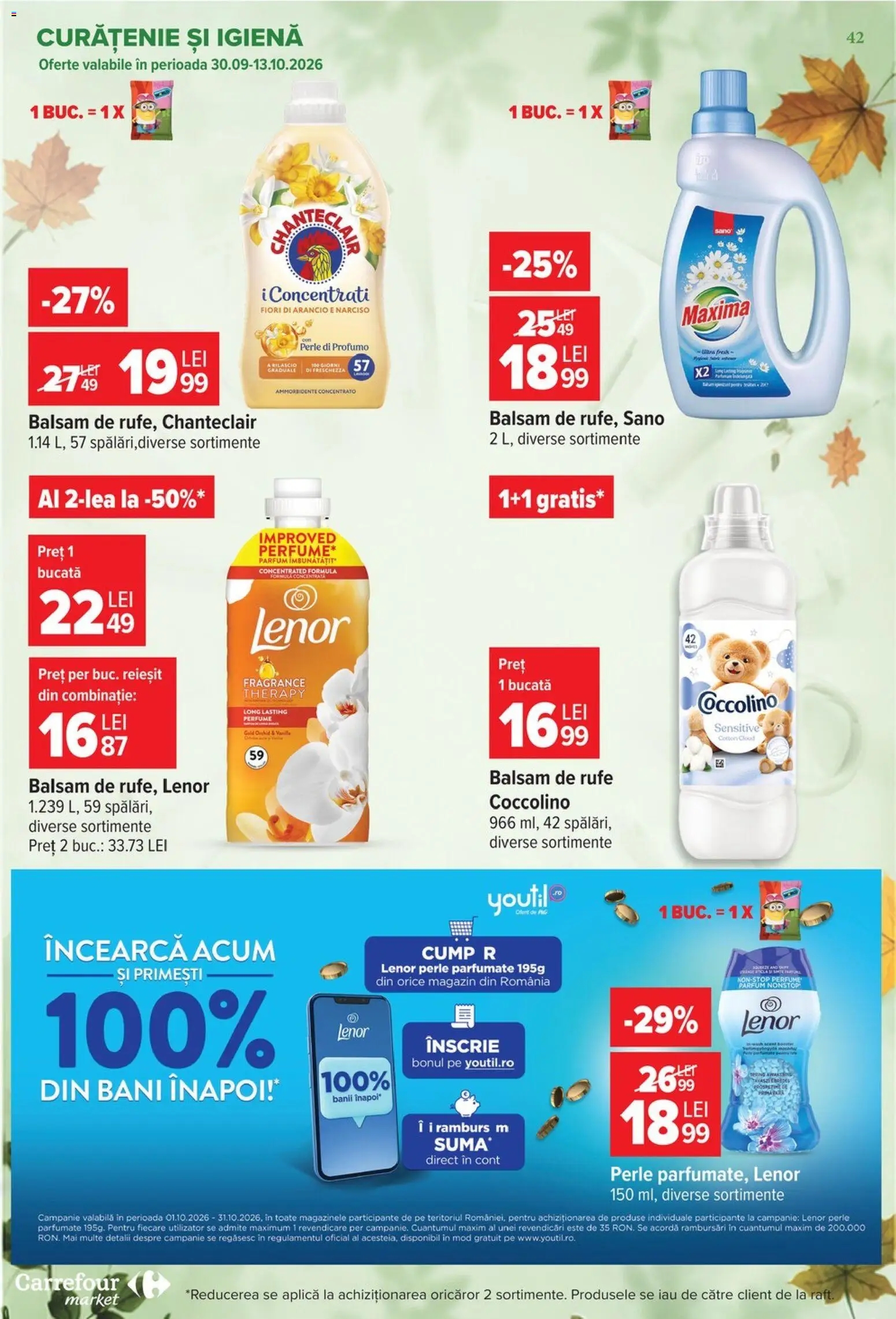Catalog Carrefour 30 Septembrie - 12 Octombrie 2026 | Pagina 42 | Produse: Aplică, Parfum, Balsam, Balsam de rufe