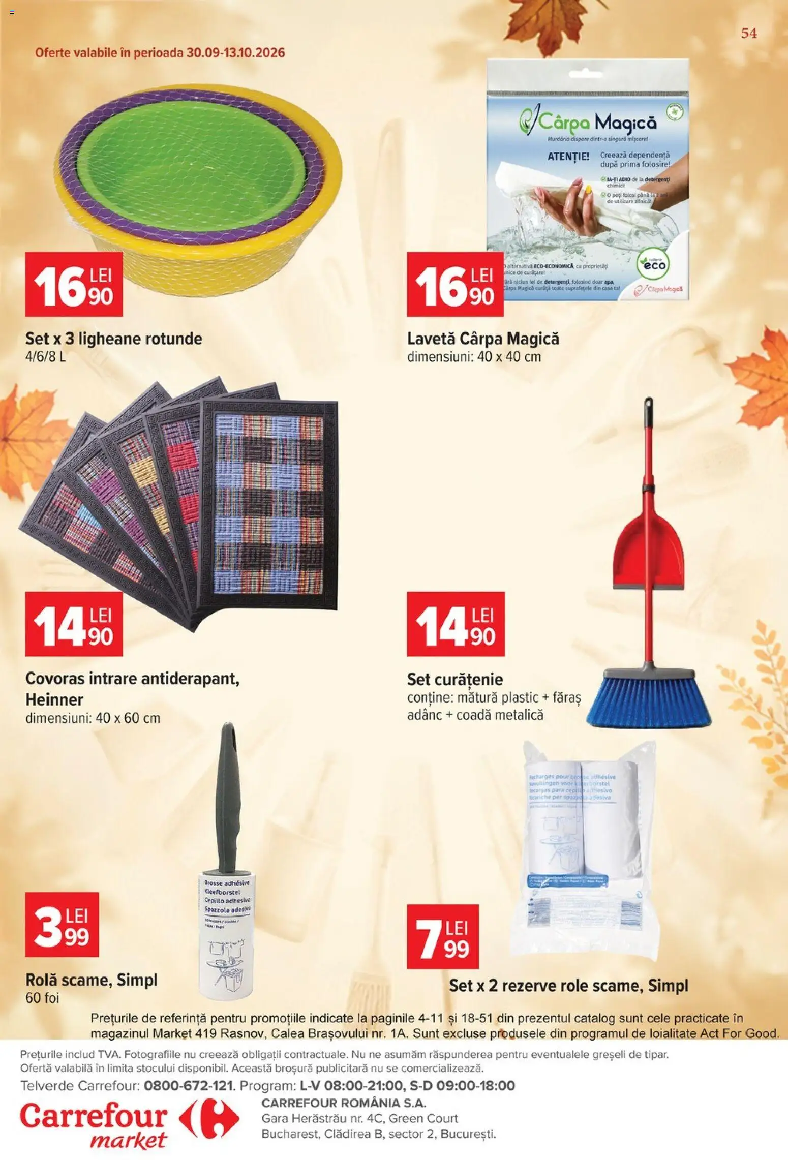 Catalog Carrefour 30 Septembrie - 12 Octombrie 2026 | Pagina 54 | Produse: Pară, Mătură, Role, Faras