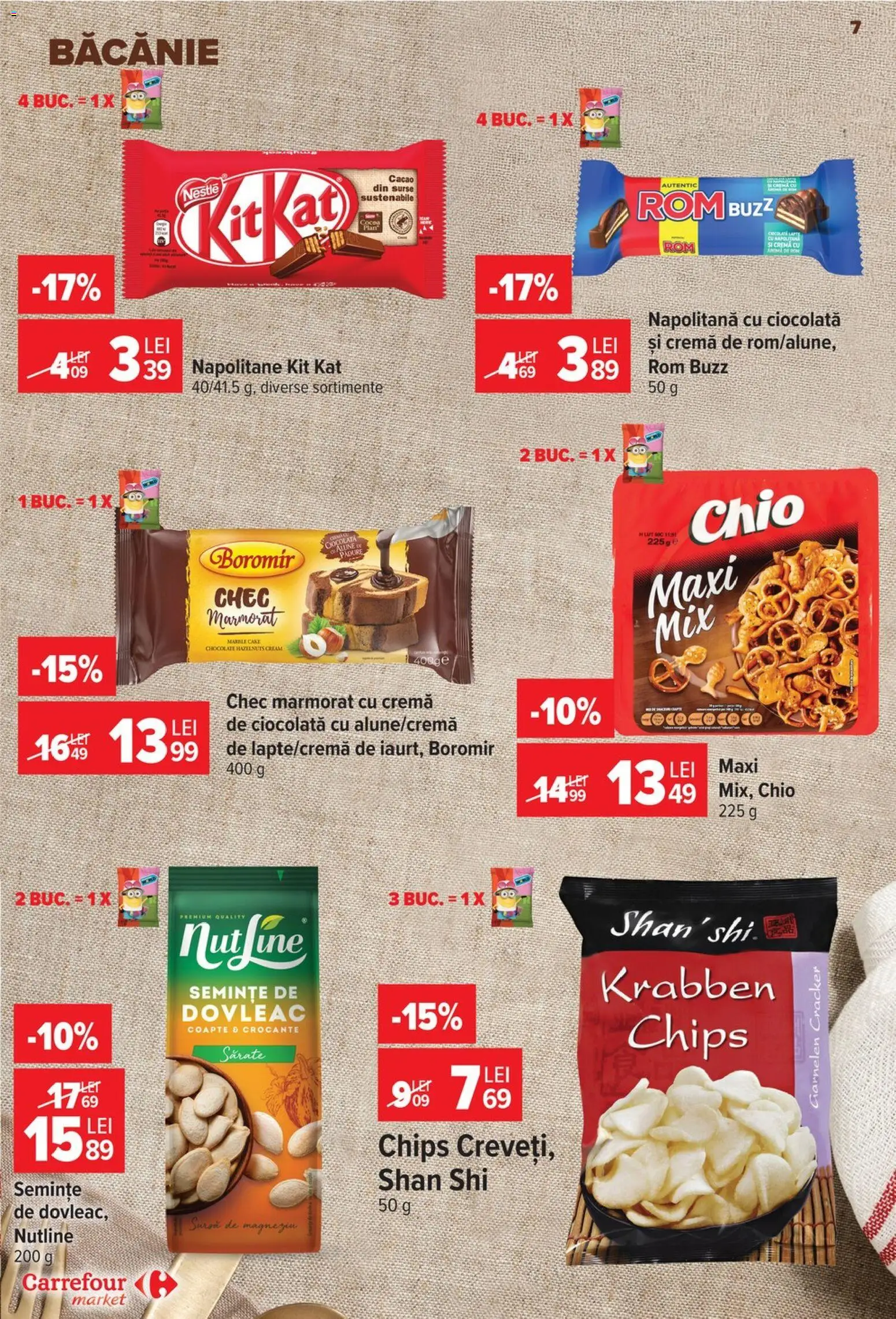 Catalog Carrefour 30 Septembrie - 12 Octombrie 2026 | Pagina 7 | Produse: Dovleac, Semințe, Napolitane, Rom