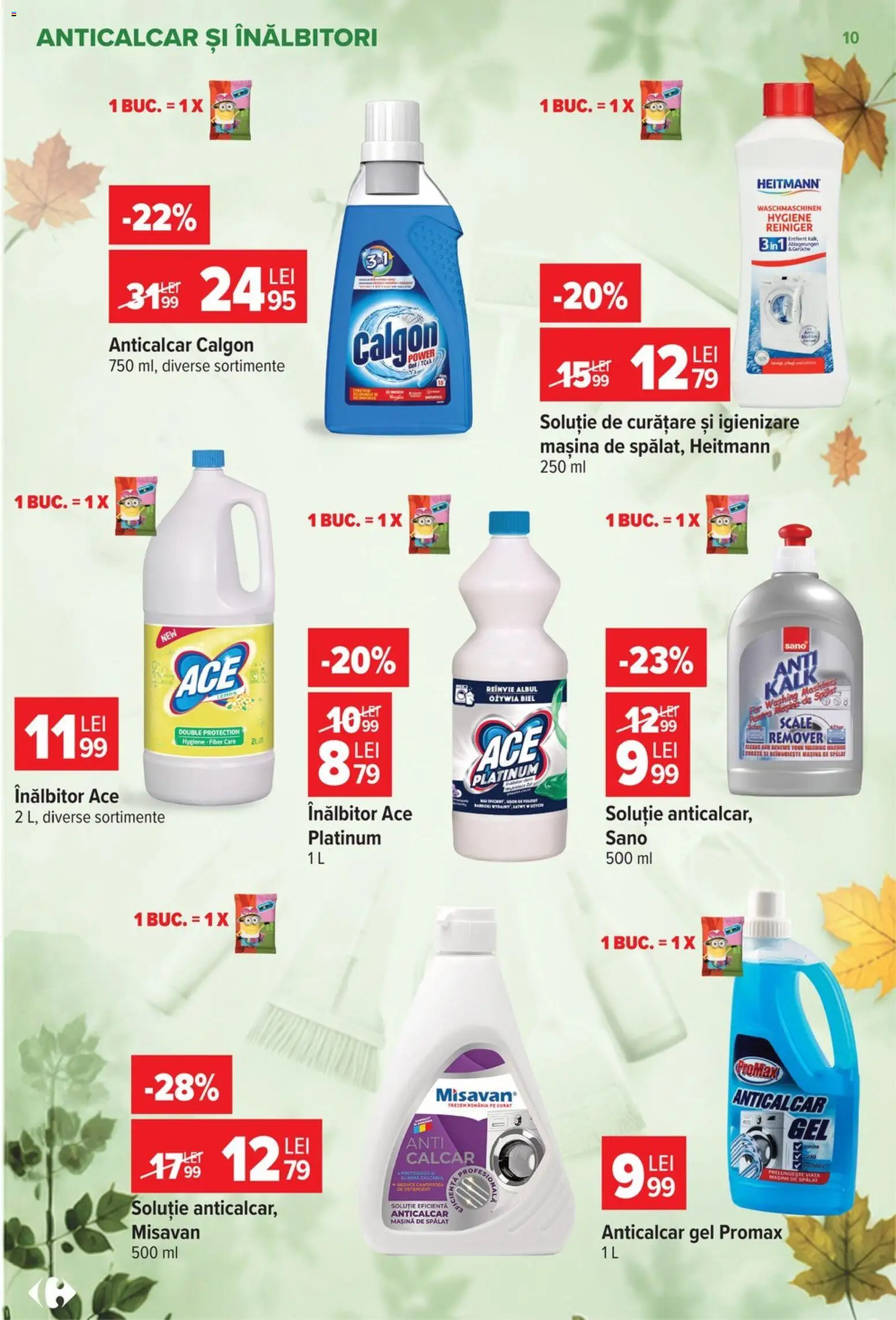 Catalog Carrefour 30 Septembrie - 12 Octombrie 2026 | Pagina 10 | Produse: Calgon, Mașină De Spălat, Solutie de curatare, Hygiene