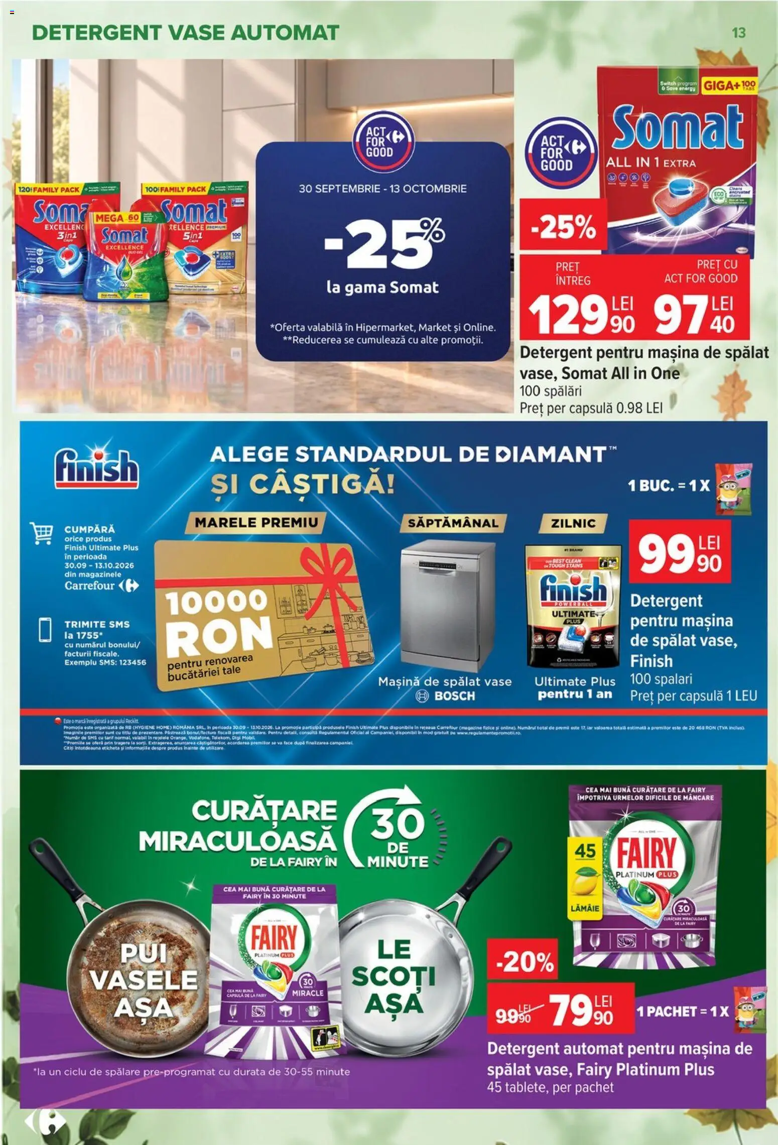 Catalog Carrefour 30 Septembrie - 12 Octombrie 2026 | Pagina 13 | Produse: Mașină De Spălat, Vase, Best, Hygiene