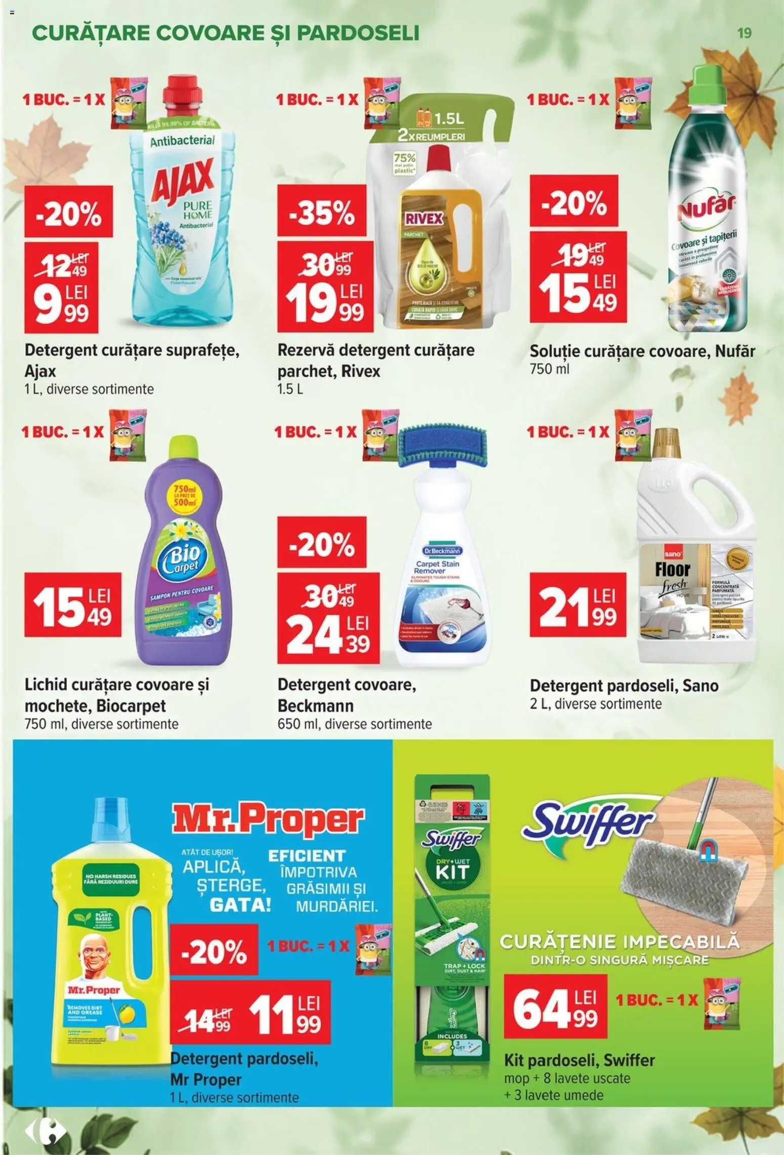 Catalog Carrefour 30 Septembrie - 12 Octombrie 2026 | Pagina 19 | Produse: Parchet, Șampon, Lavete, Swiffer