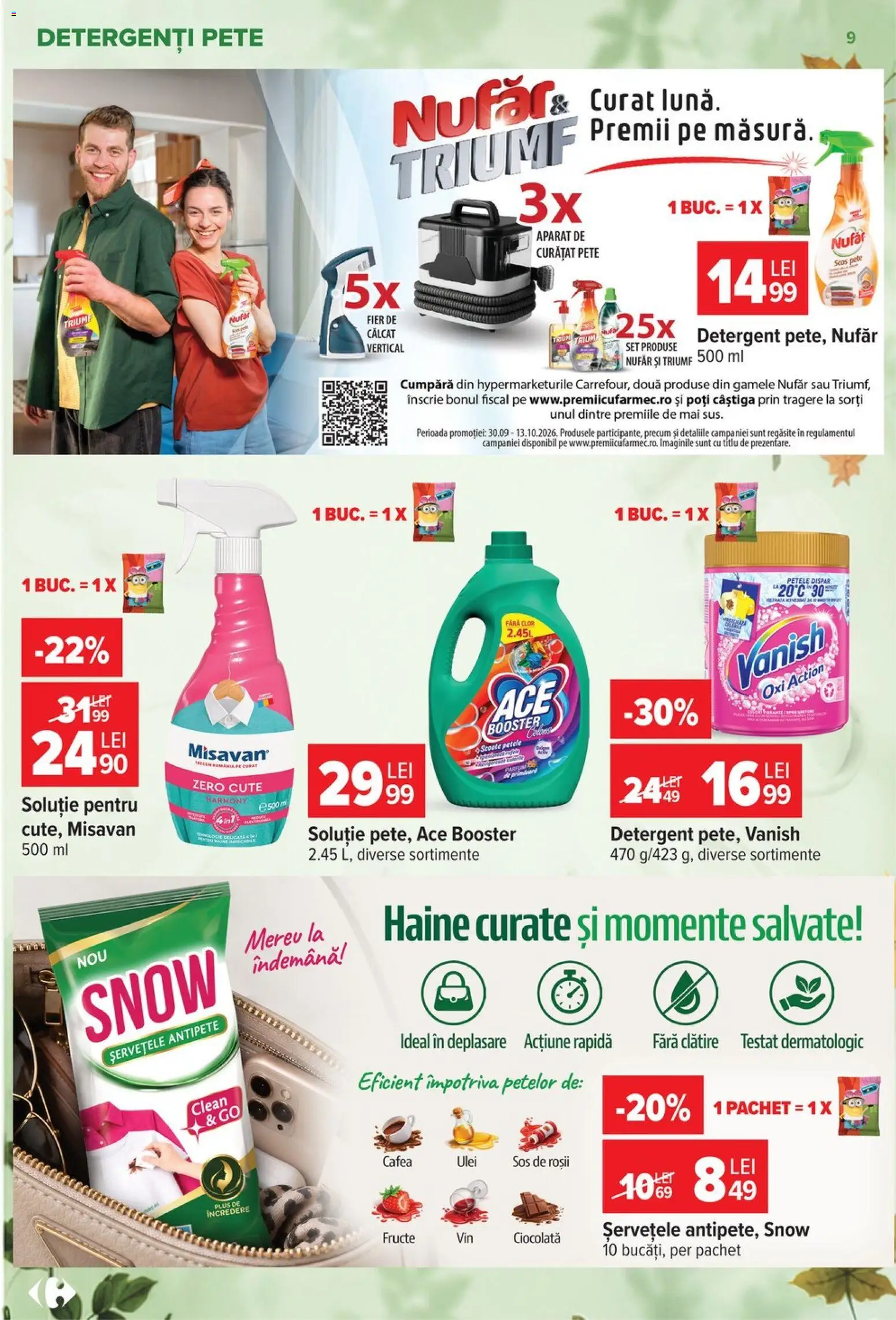 Catalog Carrefour 30 Septembrie - 12 Octombrie 2026 | Pagina 9 | Produse: Zero, Aparat, Ciocolată, Vanish