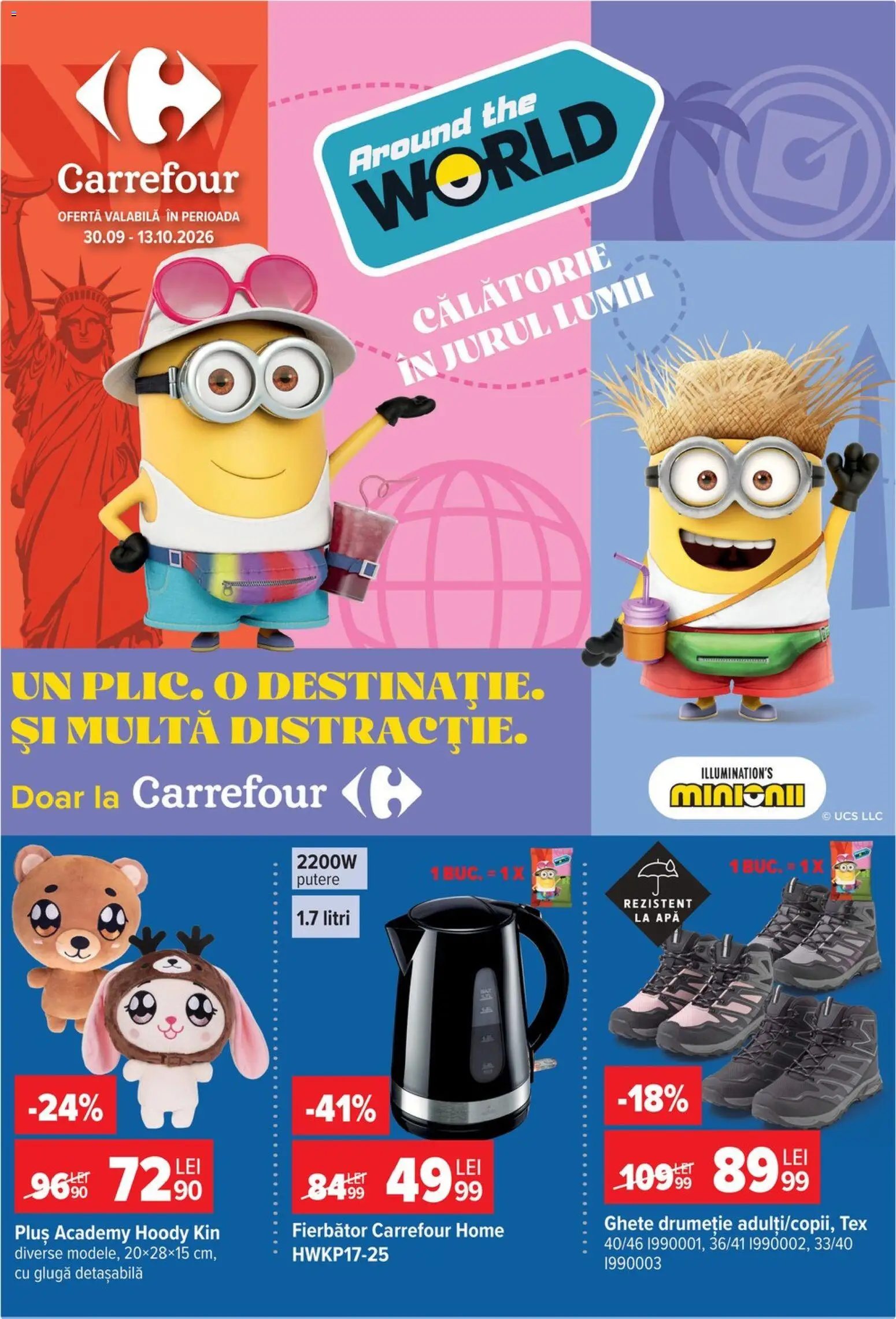 Catalog Carrefour 30 Septembrie - 12 Octombrie 2026 | Pagina 1 | Produse: Apă, Ghete, Plus, Tex