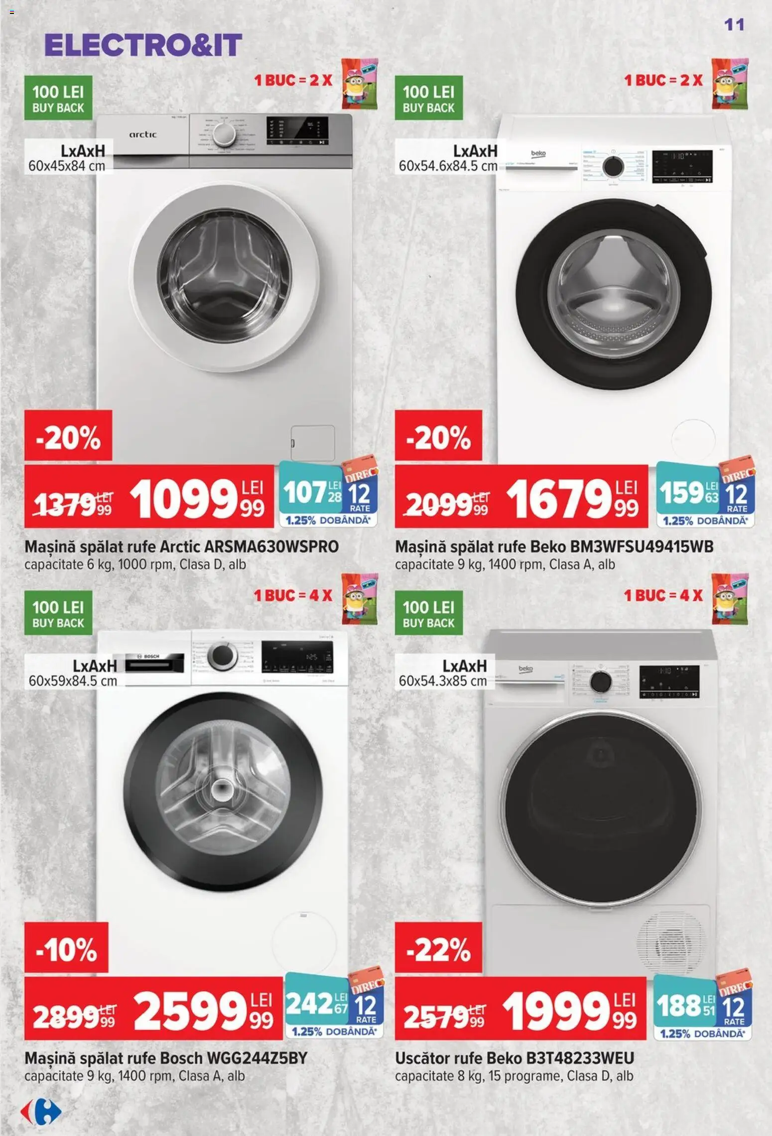 Catalog Carrefour 30 Septembrie - 12 Octombrie 2026 | Pagina 11 | Produse: Uscător, Uscător rufe