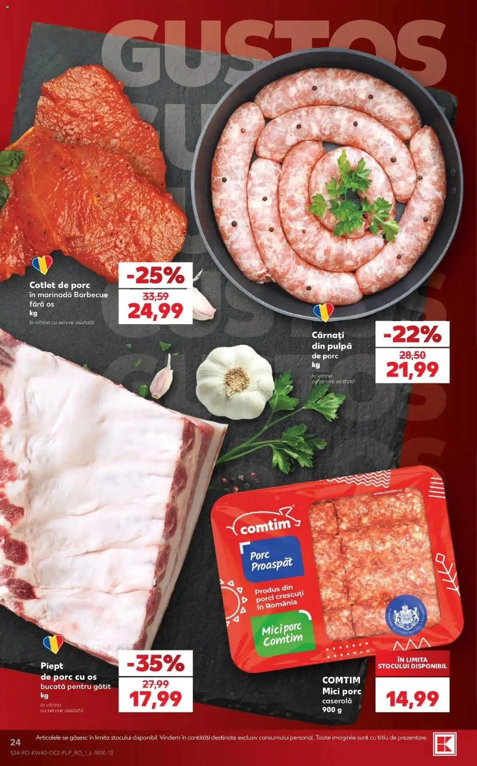 Catalog Kaufland 30 Septembrie - 5 Octombrie 2026 | Pagina 24 | Produse: Cotlet, Vitrină, Marinadă, Cârnați