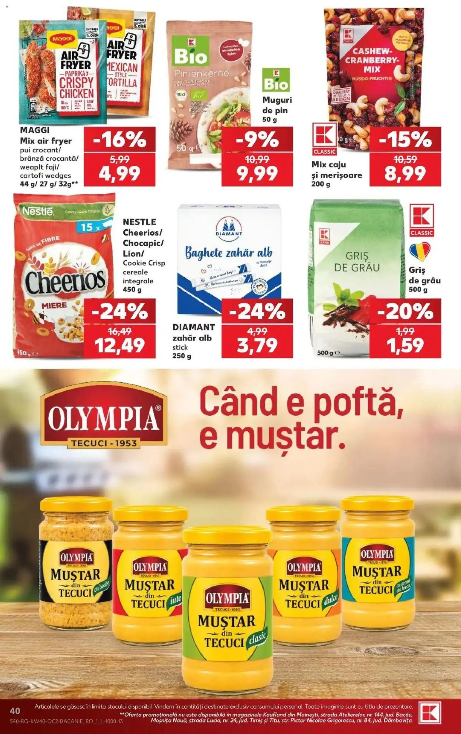 Catalog Kaufland 30 Septembrie - 5 Octombrie 2026 | Pagina 40 | Produse: Style, Brânză, Muștar, Merisoare