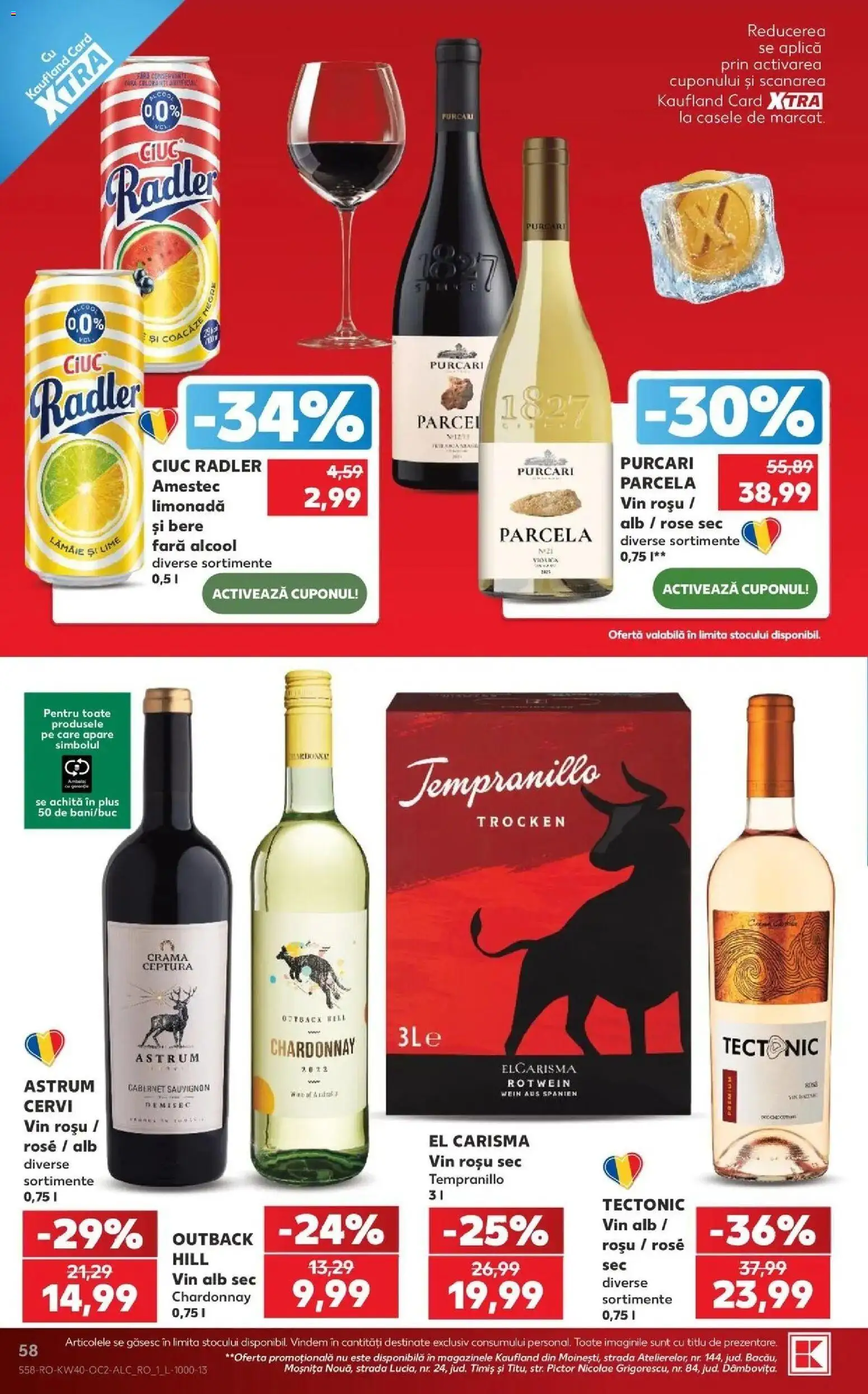 Catalog Kaufland 30 Septembrie - 5 Octombrie 2026 | Pagina 58 | Produse: Vin rosu, Vin, Sauvignon, Amestec