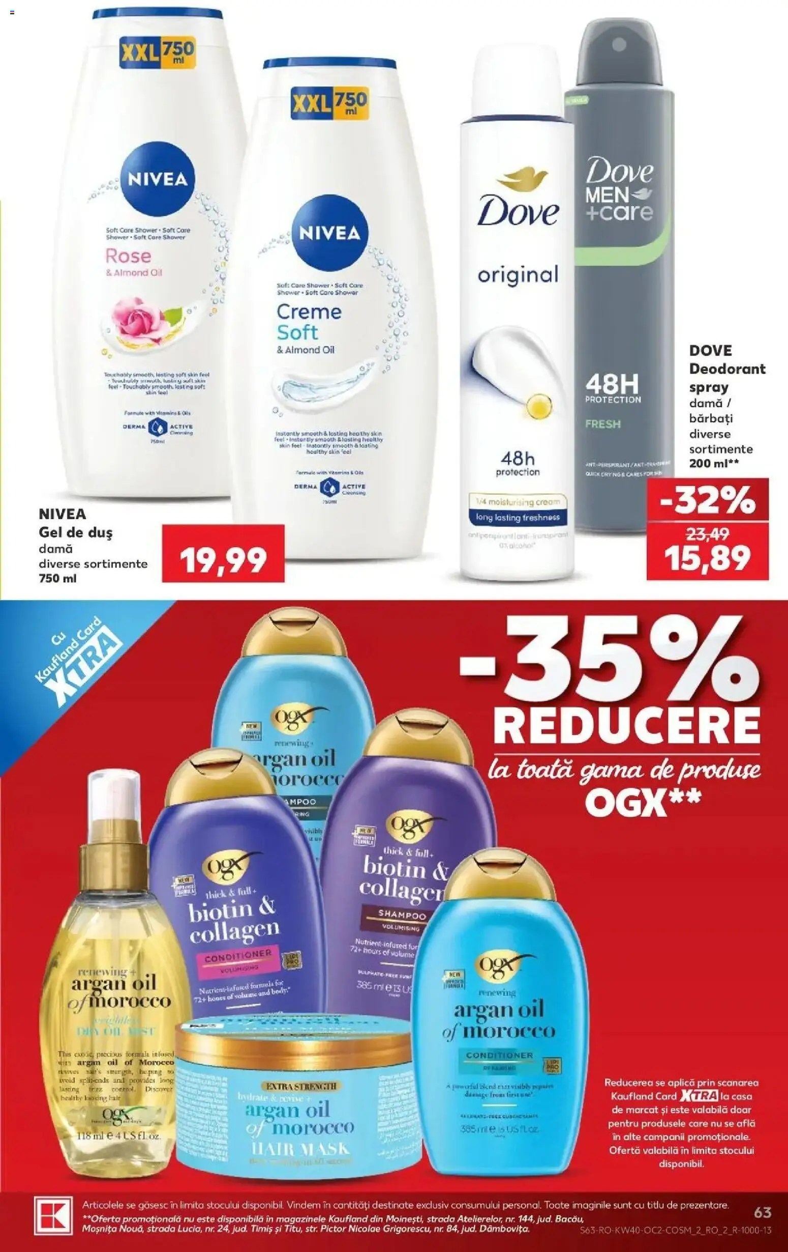 Catalog Kaufland 30 Septembrie - 5 Octombrie 2026 | Pagina 63 | Produse: Nivea, Aplică, Active, Gel de duș