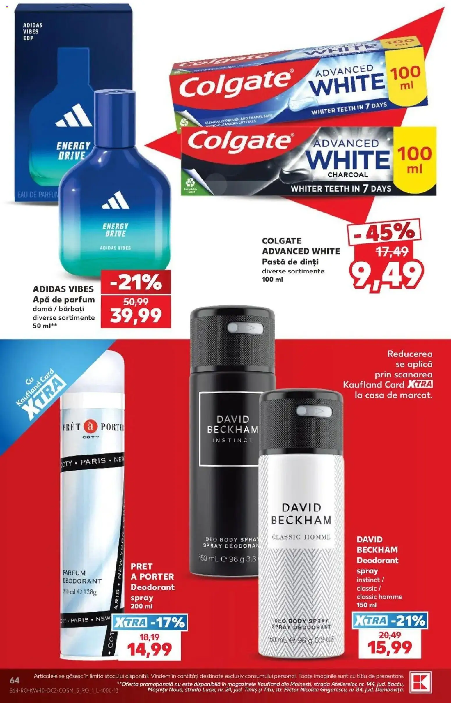 Catalog Kaufland 30 Septembrie - 5 Octombrie 2026 | Pagina 64 | Produse: Aplică, Body, Pastă de dinți, Apă