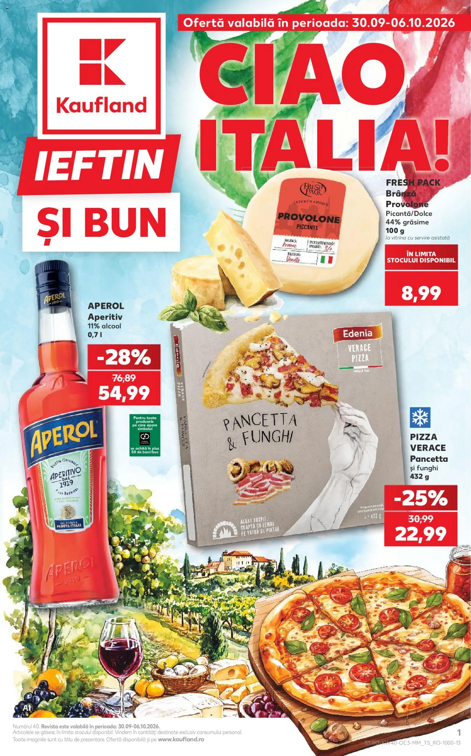 Catalog Kaufland 30 Septembrie - 5 Octombrie 2026 | Pagina 1 | Produse: Vitrină, Aluat, Pizza, Plus