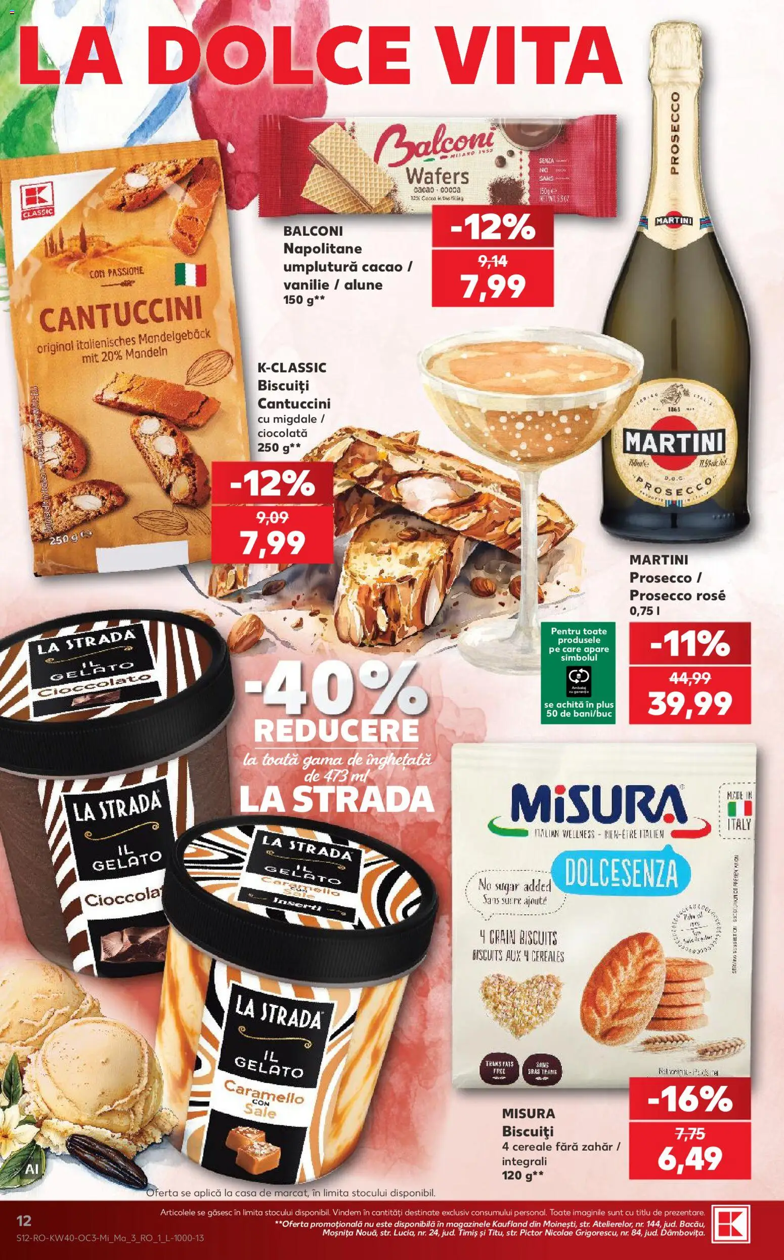 Catalog Kaufland 30 Septembrie - 5 Octombrie 2026 | Pagina 12 | Produse: Napolitane, Cereale, Înghețată, Zahăr