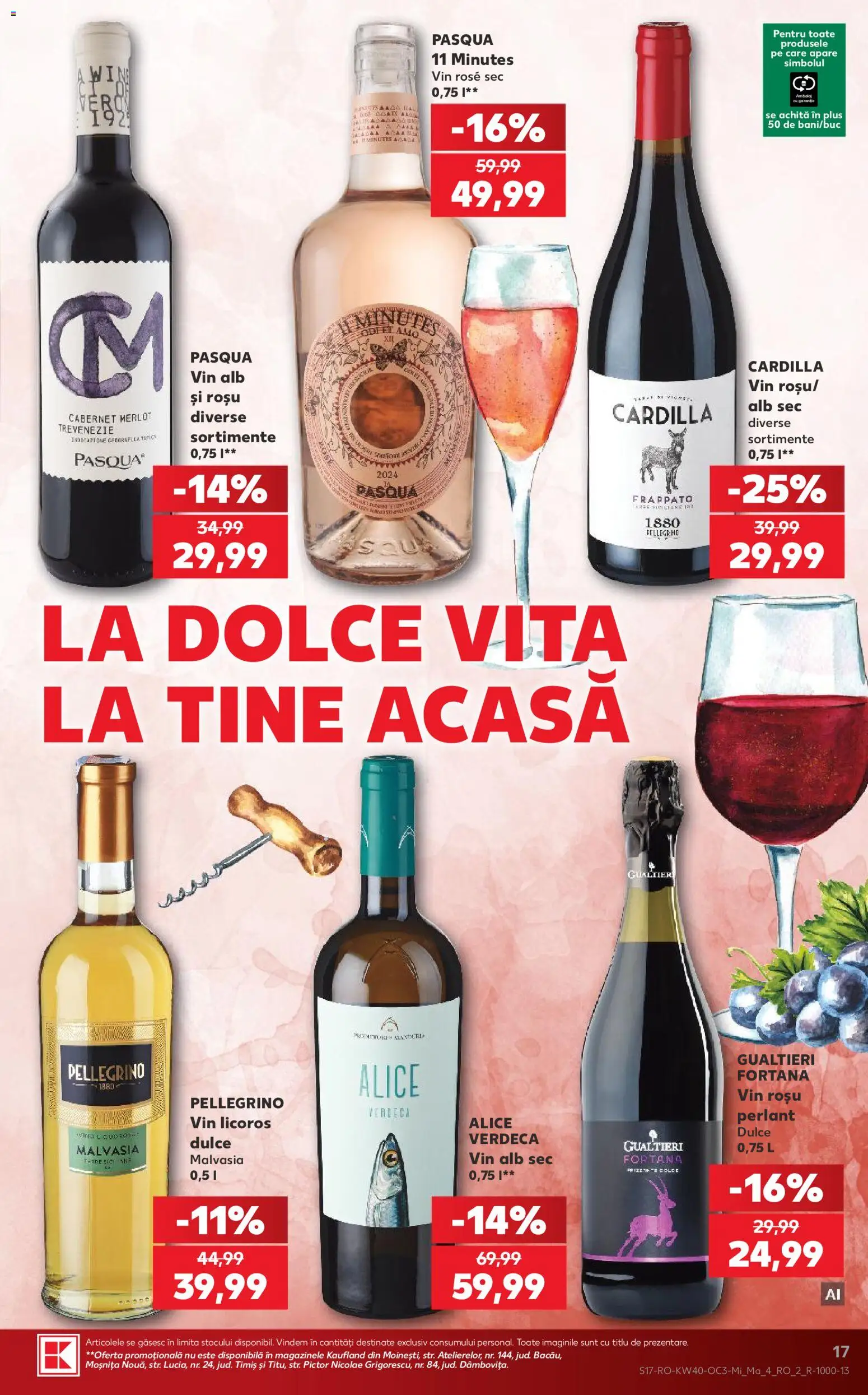 Catalog Kaufland 30 Septembrie - 5 Octombrie 2026 | Pagina 17 | Produse: Vită, Vin alb, Vin rose, Vin