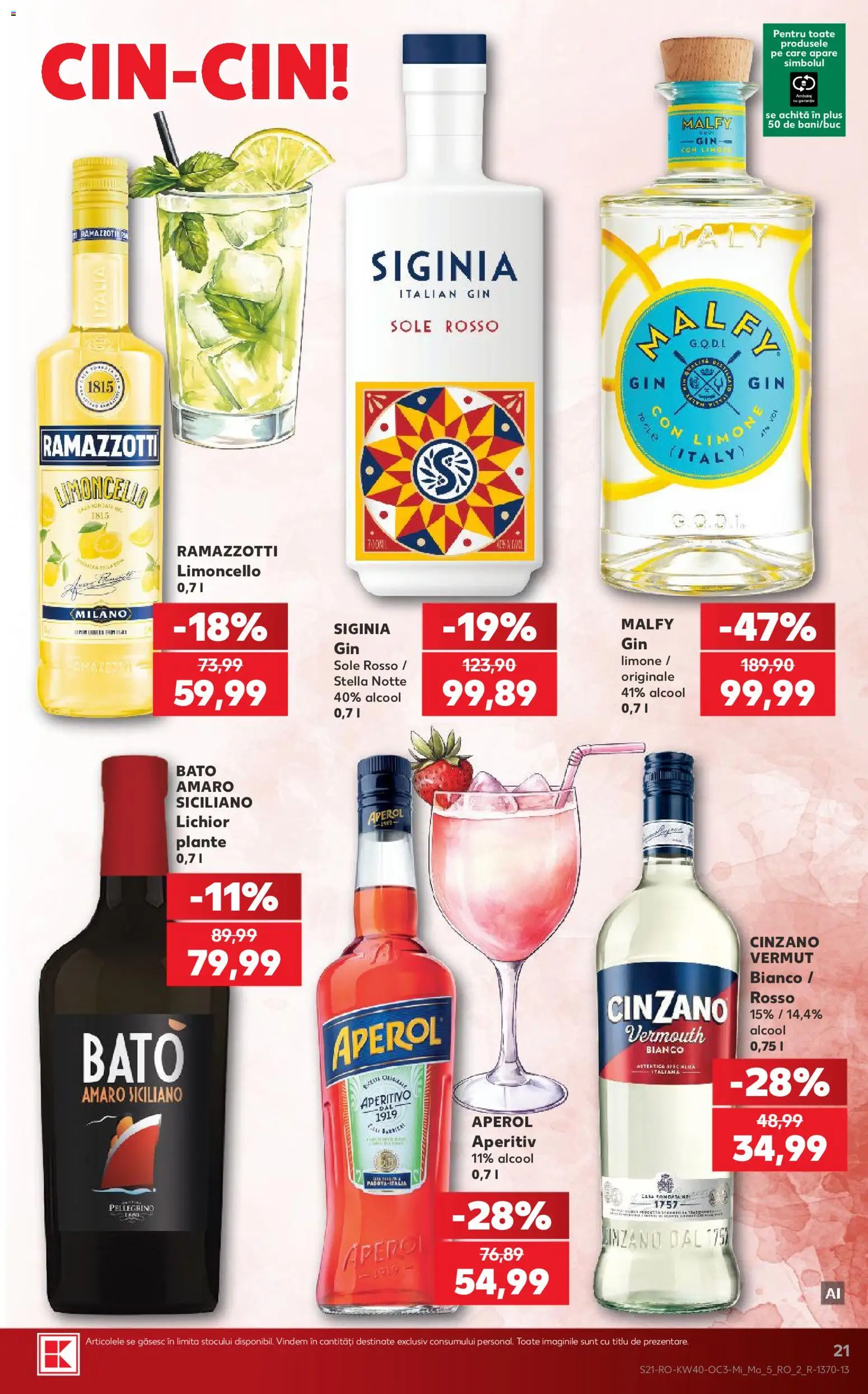Catalog Kaufland 30 Septembrie - 5 Octombrie 2026 | Pagina 21 | Produse: Lichior, Gin, Aperol, Plus