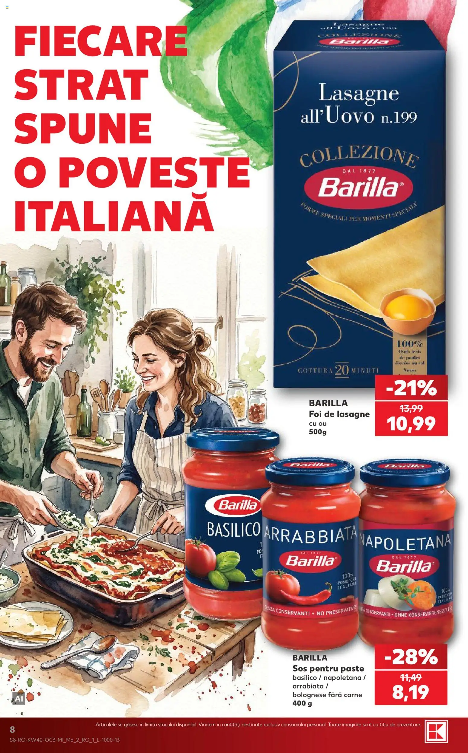 Catalog Kaufland 30 Septembrie - 5 Octombrie 2026 | Pagina 8 | Produse: Barilla, Paste, Sos